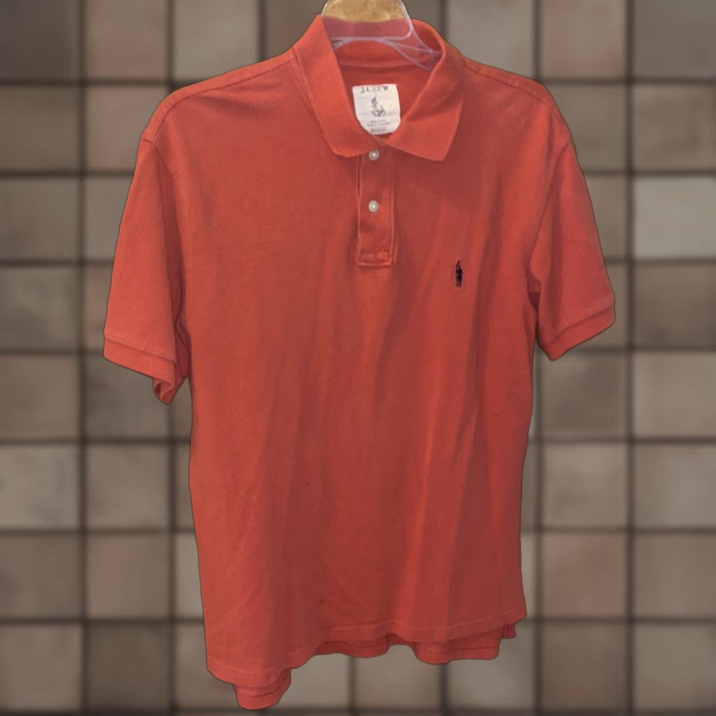 J.Crew J.Crew Men's Medium Orange Short Sleeve Polo Oarsmen Shirt, Classic Logo, Casual Wear Size US M / EU 48-50 / 2 - 1 Thumbnail