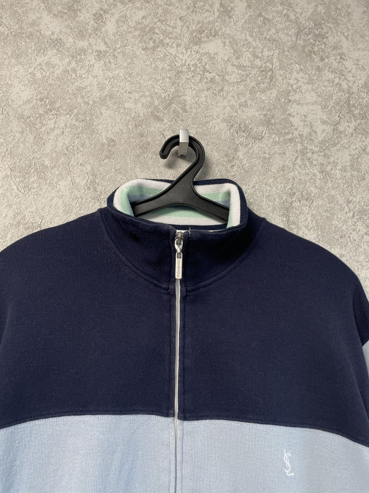Yves Saint Laurent Vintage Yves Saint Laurent YSL Sweater Full Zip Blue Jumper Size US XXL / EU 58 / 5 - 9 Thumbnail