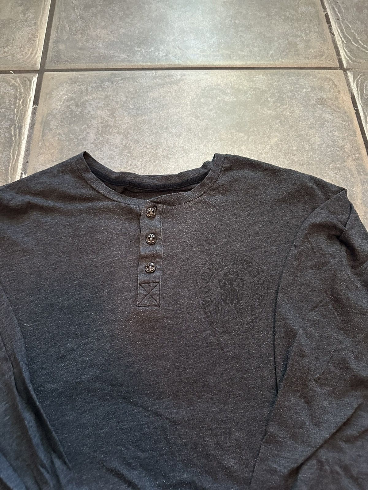 Chrome Hearts Vintage Chrome Hearts Horseshoe Henley Size US XL / EU 56 / 4 - 3 Thumbnail