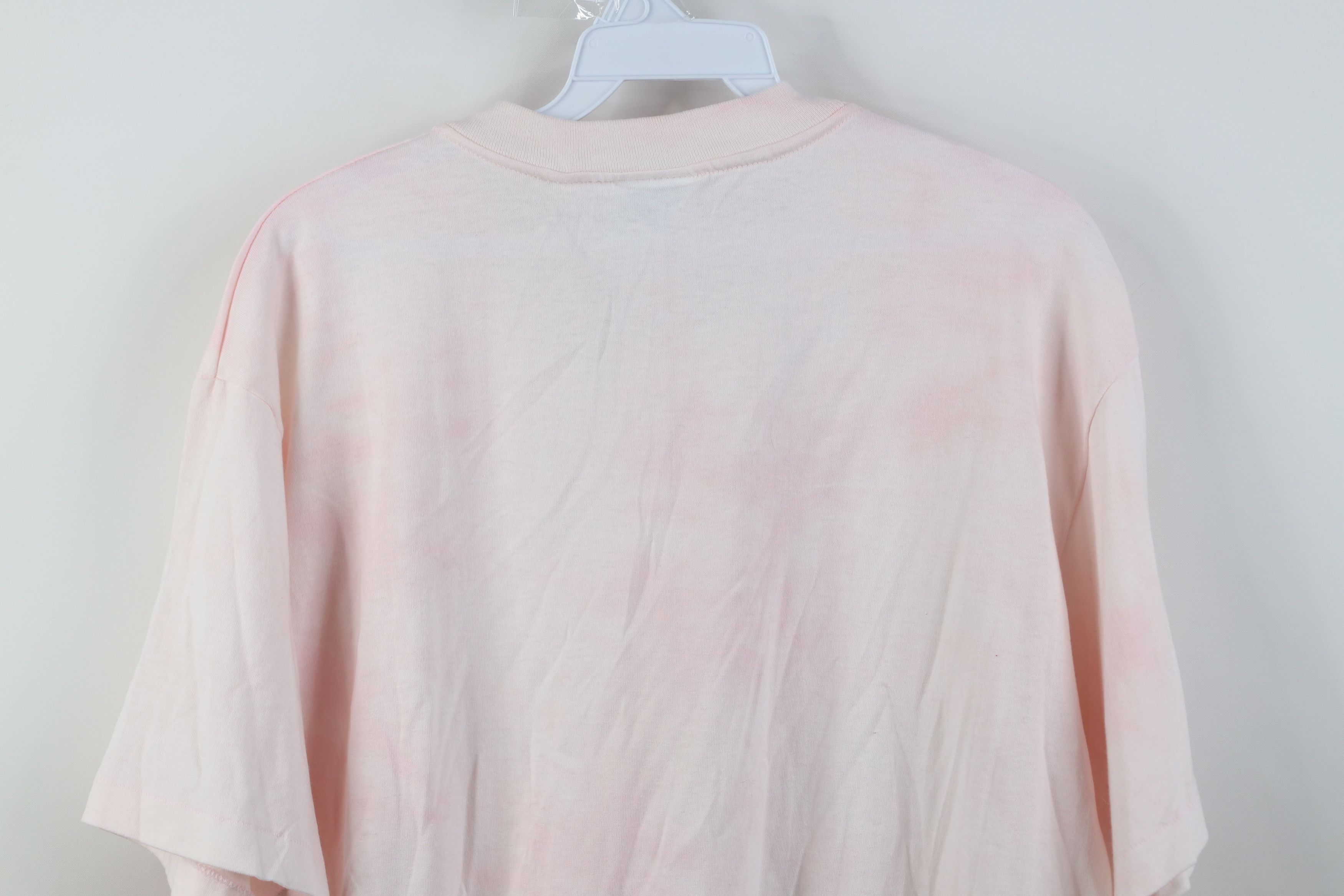 Vintage Vintage 90s Streetwear Wash Short Sleeve T-Shirt Pink USA Size L / US 10 / IT 46 - 8 Thumbnail