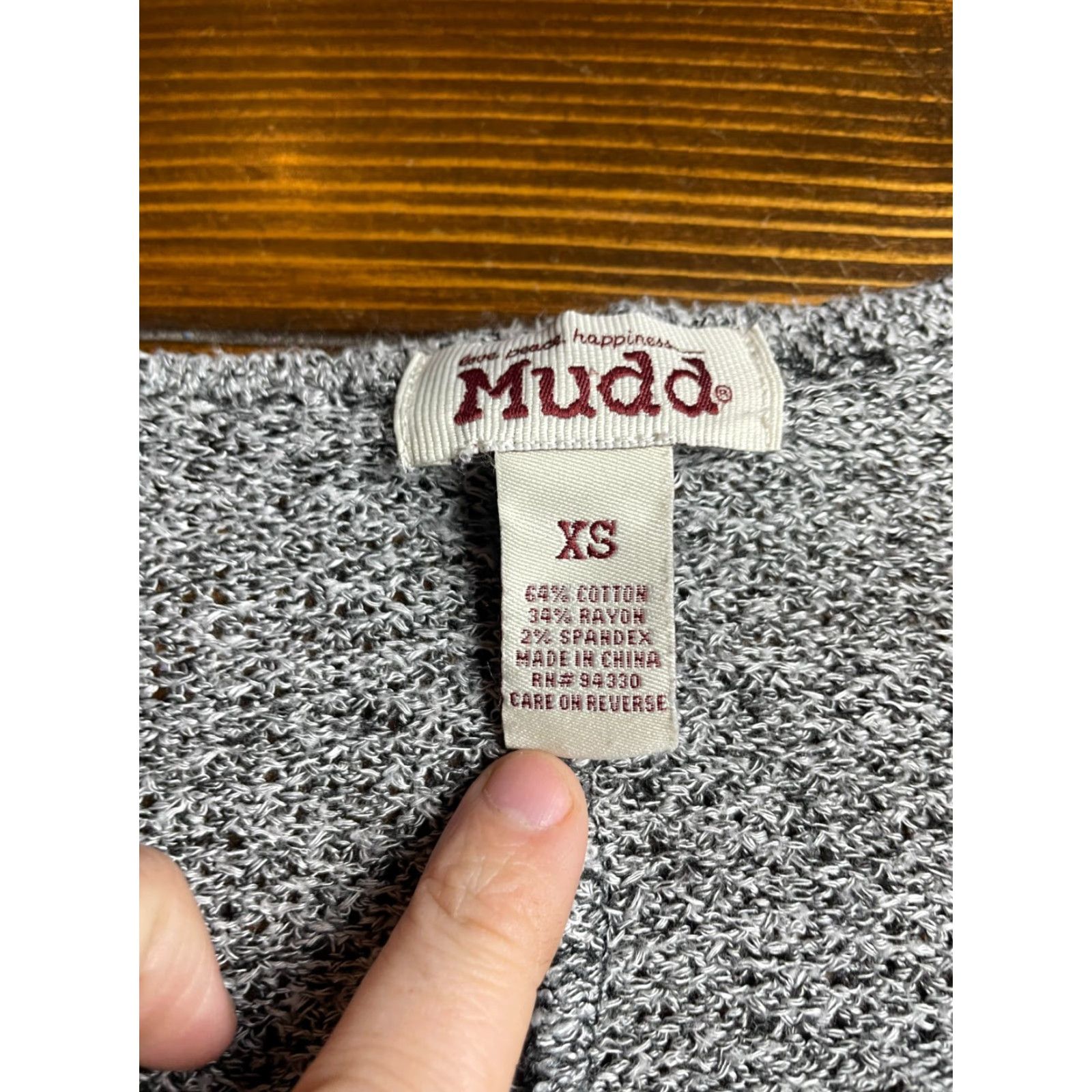 Vintage Mudd Sweater, Women's Size XS, Gray, Open Cardigan, Long Sleeve, Cardigan, Womens, XS, Gray, Open, Long Sleeve, Regular Fit, Mudd Size XS / US 0-2 / IT 36-38 - 7 Thumbnail
