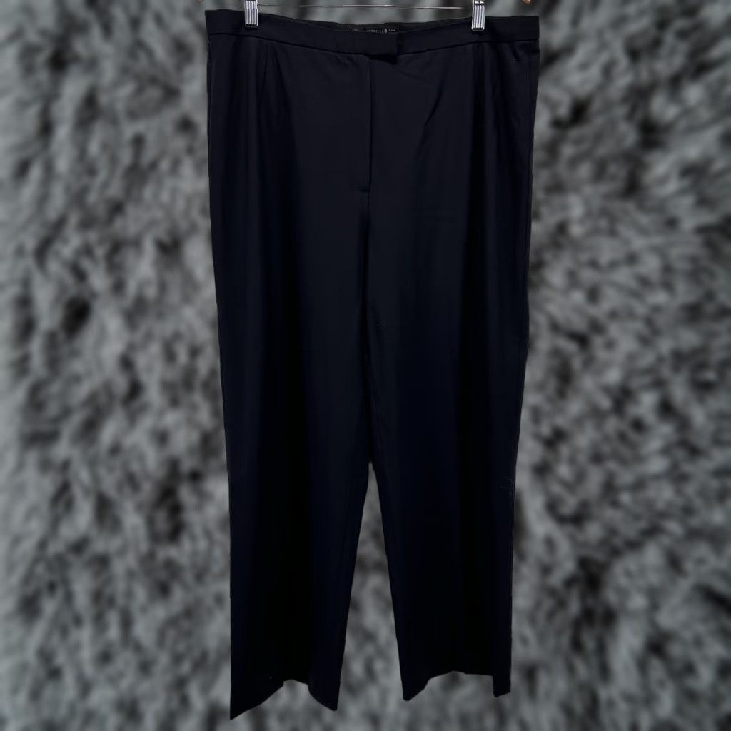Vintage Lafayette 148 New York Women's Pants Navy Virgin Wool Size 14 Dress Pants Career Size 36" / US 14 / IT 50 - 1 Thumbnail