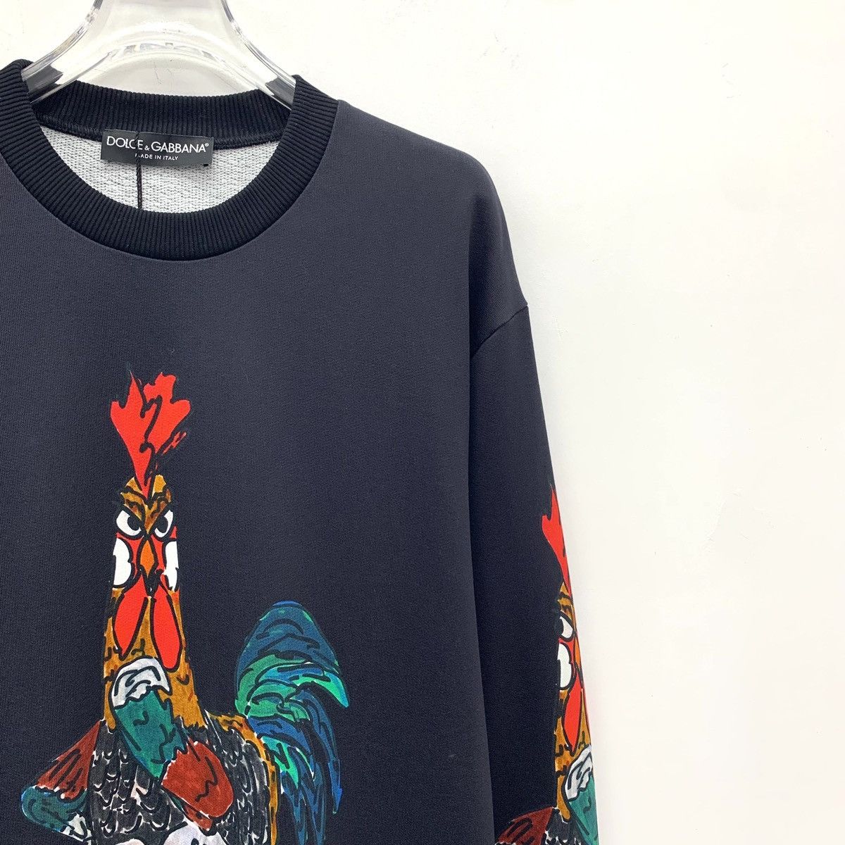 Dolce & Gabbana Dolce & Gabbana Rooster Printed Long Sleeve Sweatshirt K26WX Size US M / EU 48-50 / 2 - 3 Thumbnail