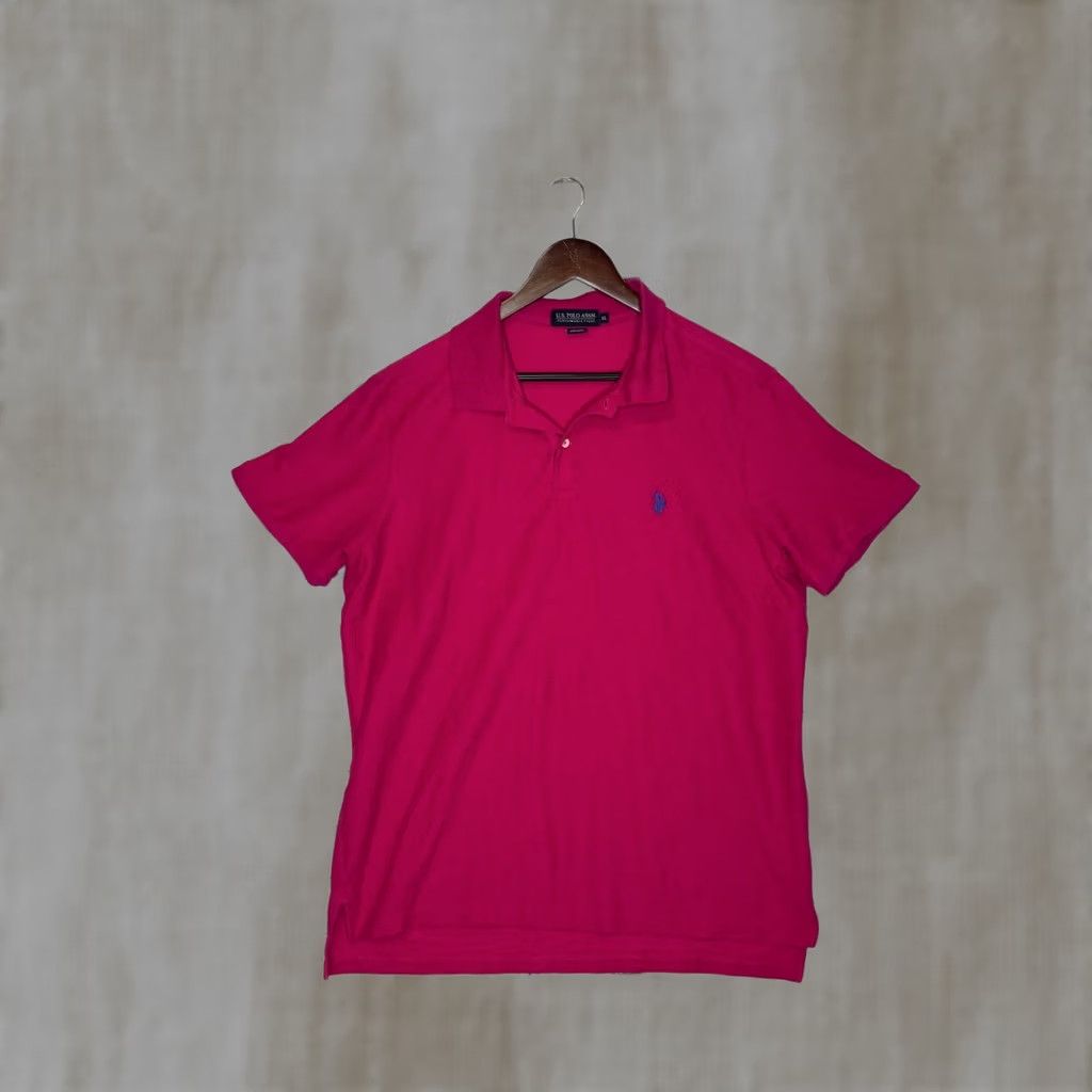 U.S. Polo Assn. U.S. Polo Assn. Performance Pique Polo Shirt Mens XL Pink Short Sleeve Casual Activewear Golf Breathable Embroidered Logo Summer Sport Shirt Size US XL / EU 56 / 4 - 1 Thumbnail