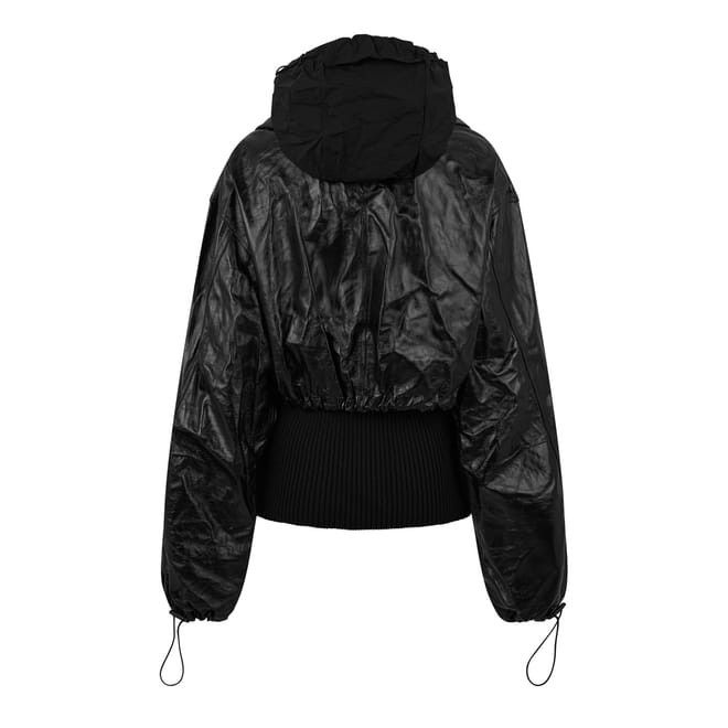 Bottega Veneta Bottega Veneta Hooded Relaxed Fit Sports Jacket in Black Size XL / US 12-14 / IT 48-50 - 2 Thumbnail
