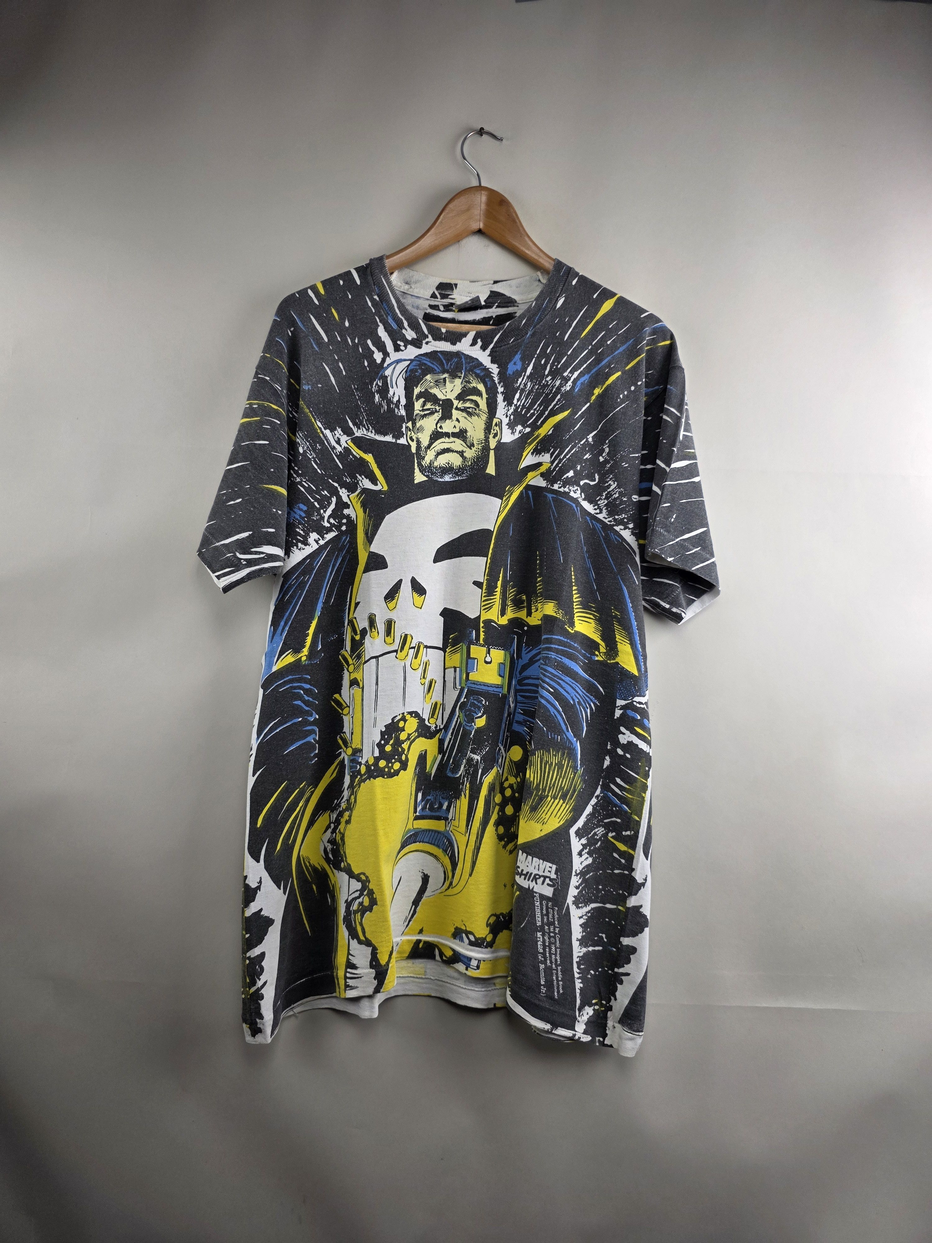 Marvel Comics × Vintage 1992 Marvel Comics Punisher Mega print XL 23" 31.5" Size US XL / EU 56 / 4 - 10 Thumbnail
