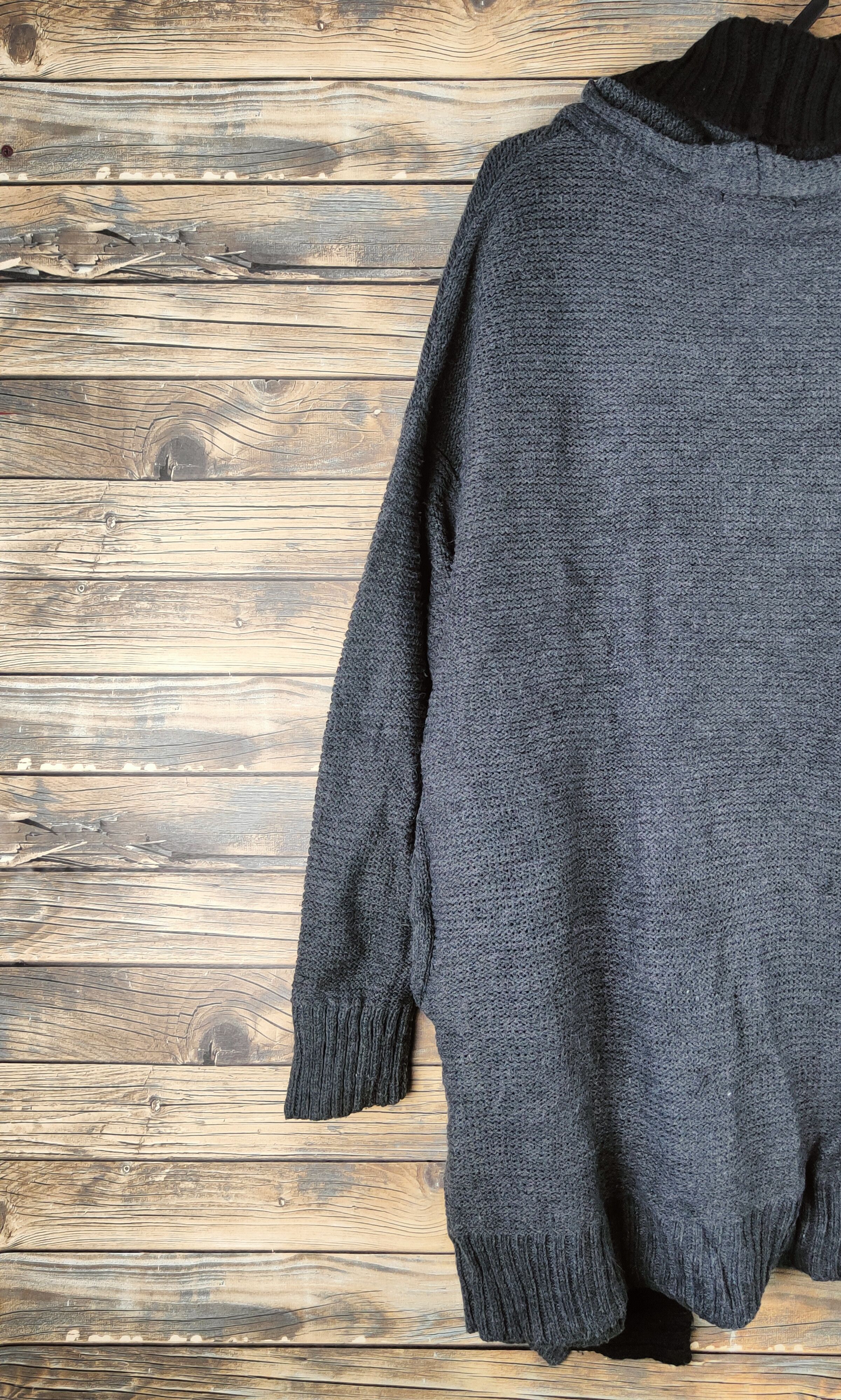Japanese Brand DL And Search Dark Gray Knitwear Long Cardigans #46-600 Size US M / EU 48-50 / 2 - 8 Thumbnail
