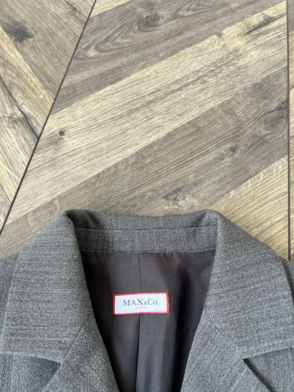 MAX&Co. Vintage Max&Co Womens Gray Wool Blend Suit Size M / US 6-8 / IT 42-44 - 7 Thumbnail