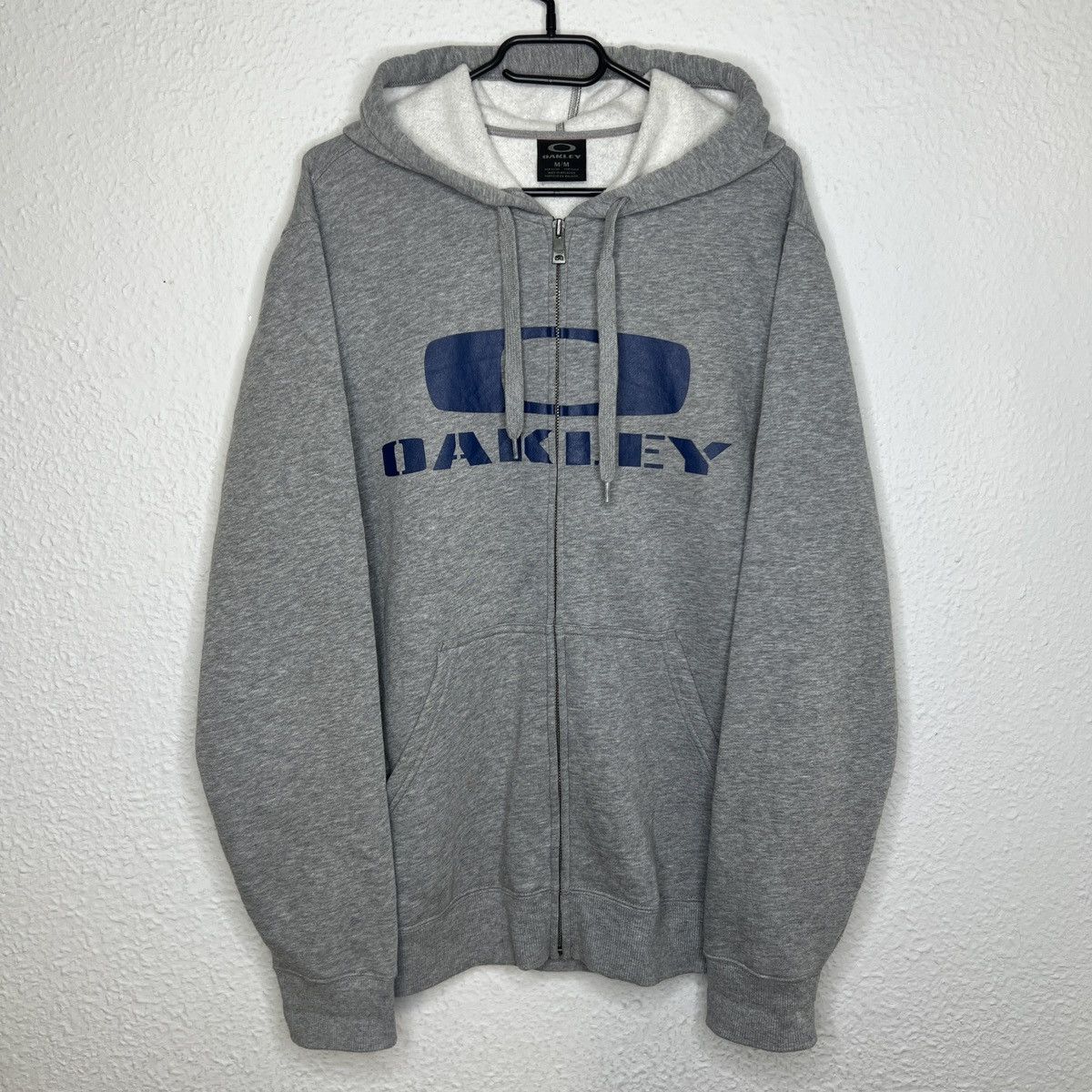 Oakley Oakley Vintage Hoodie Zip Grey Big Logo Spellout Retro Y2K Size US M / EU 48-50 / 2 - 1 Thumbnail
