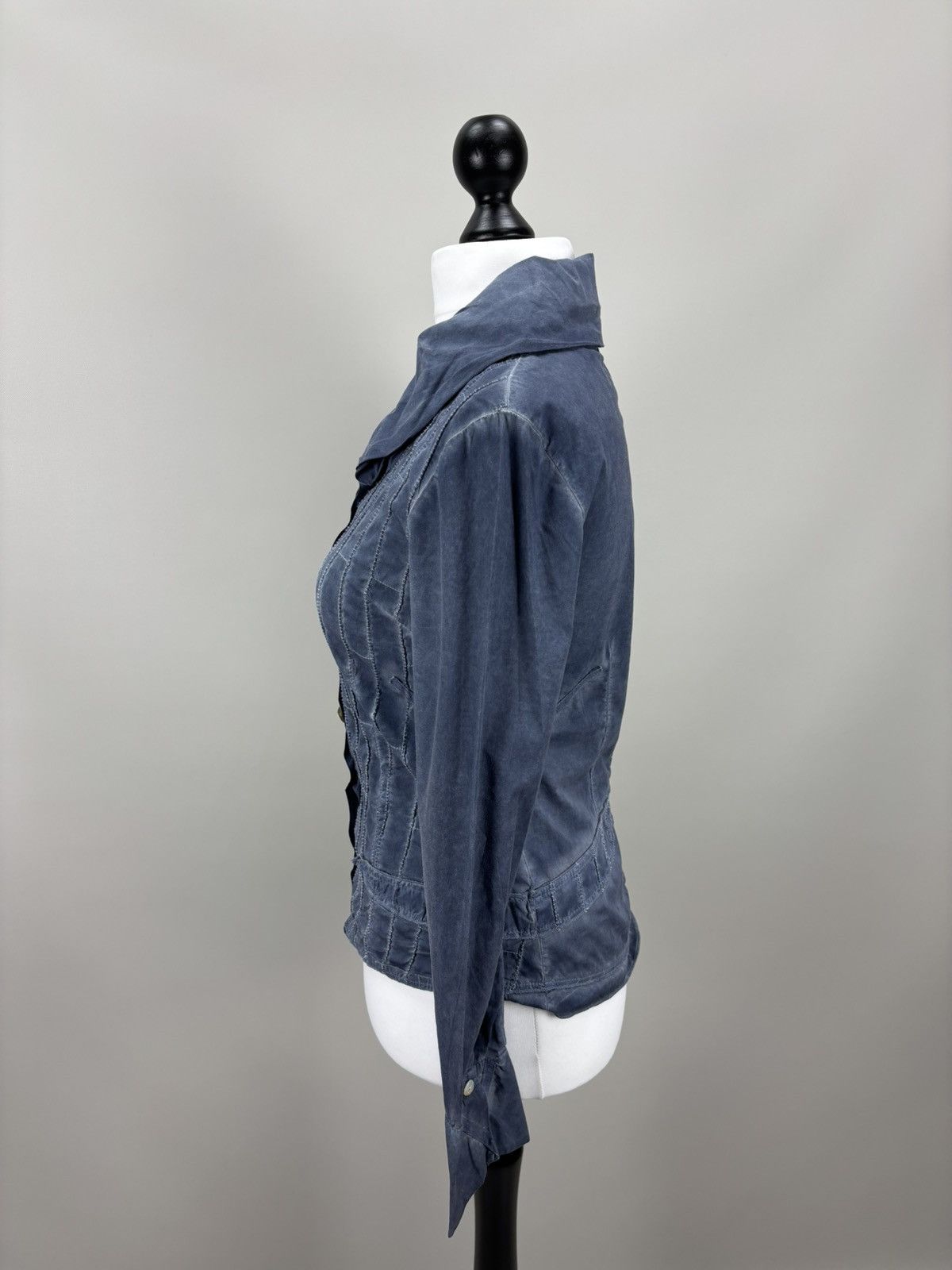 Elisa Cavaletti Womens blouse Bottega by Elisa Cavaletti Size S Color Blue Size S / US 4 / IT 40 - 9 Thumbnail