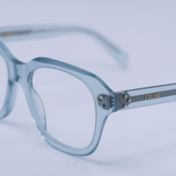 Celine Celine CL50124I 093 Eyeglasses Shiny Transparent Lime 52mm Size ONE SIZE - 7 Thumbnail
