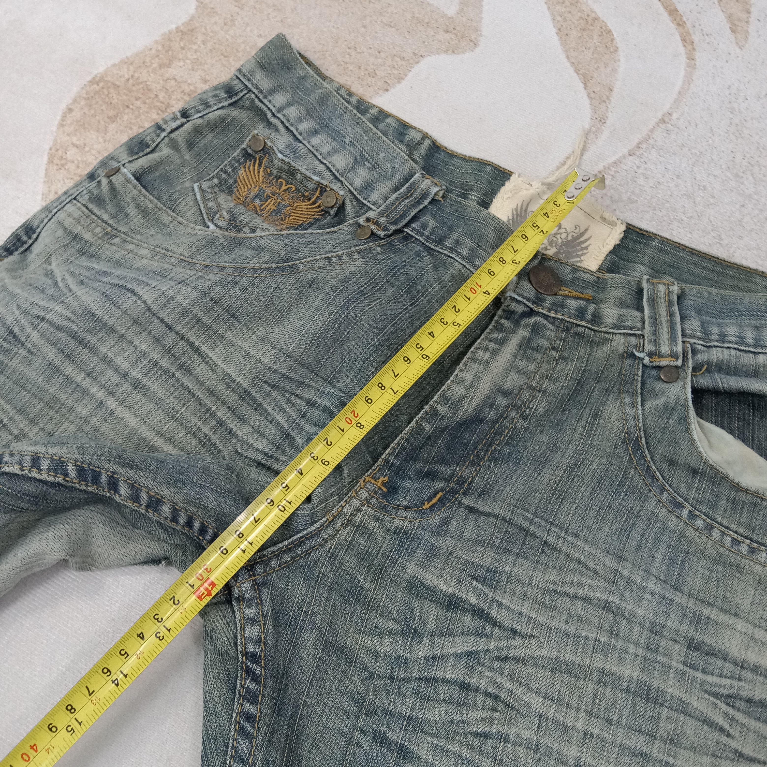 FUSAI F.U.S.AI Focus USA Bikers Double Knee Denim Jeans C258N25 Size US 32 / EU 48 - 11 Thumbnail