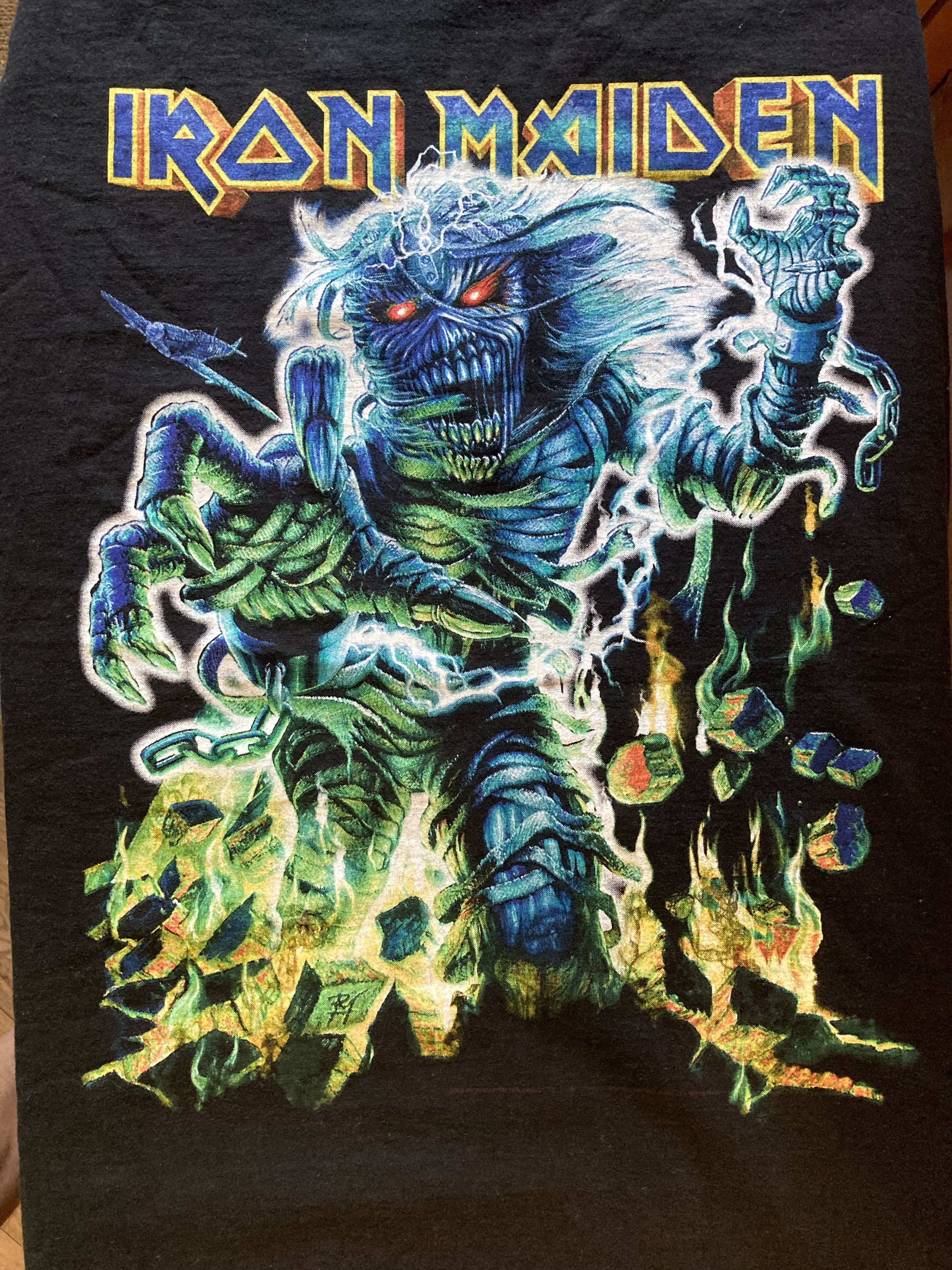Band Tees Iron Maiden Somewhere Back In Time World Tour 2009 Size US XL / EU 56 / 4 - 4 Thumbnail