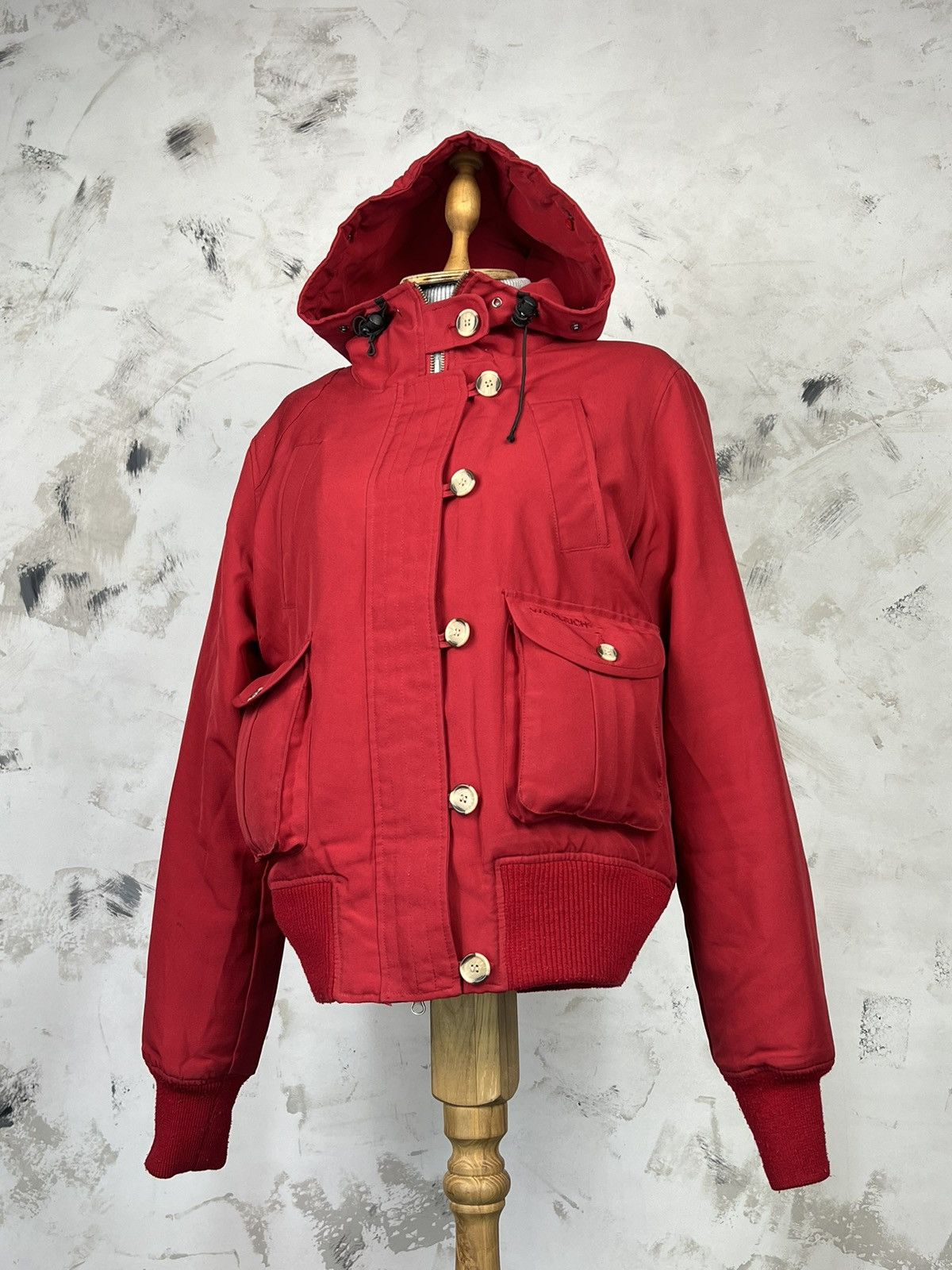 Woolrich Woolen Mills Vintage Woolrich Arctic Red Bomber Jacket Size L - XL Size XL / US 12-14 / IT 48-50 - 2 Thumbnail