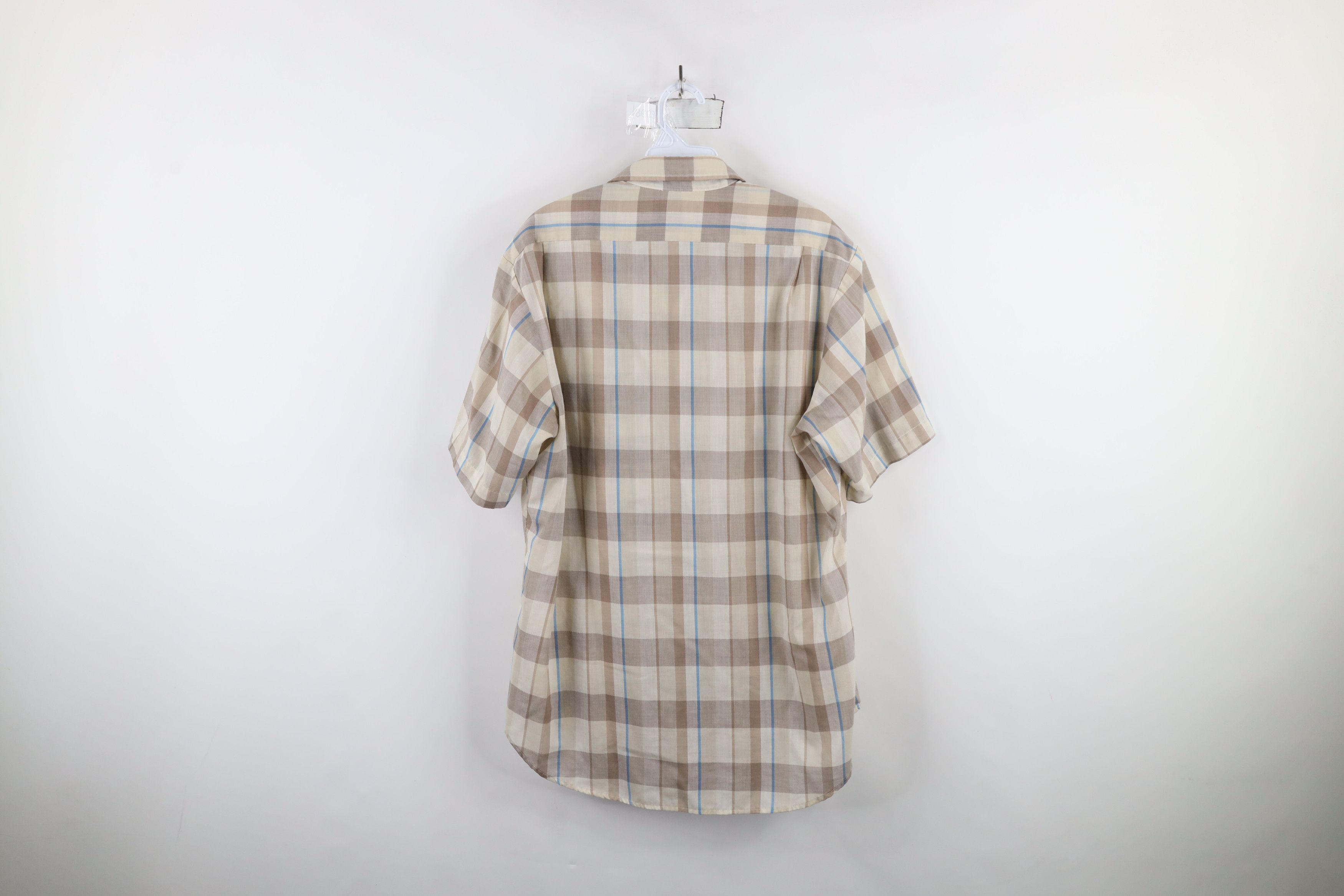 Levi's × Vintage Vintage 80s 90s Levis Short Sleeve Collared Button Shirt Size US L / EU 52-54 / 3 - 8 Thumbnail