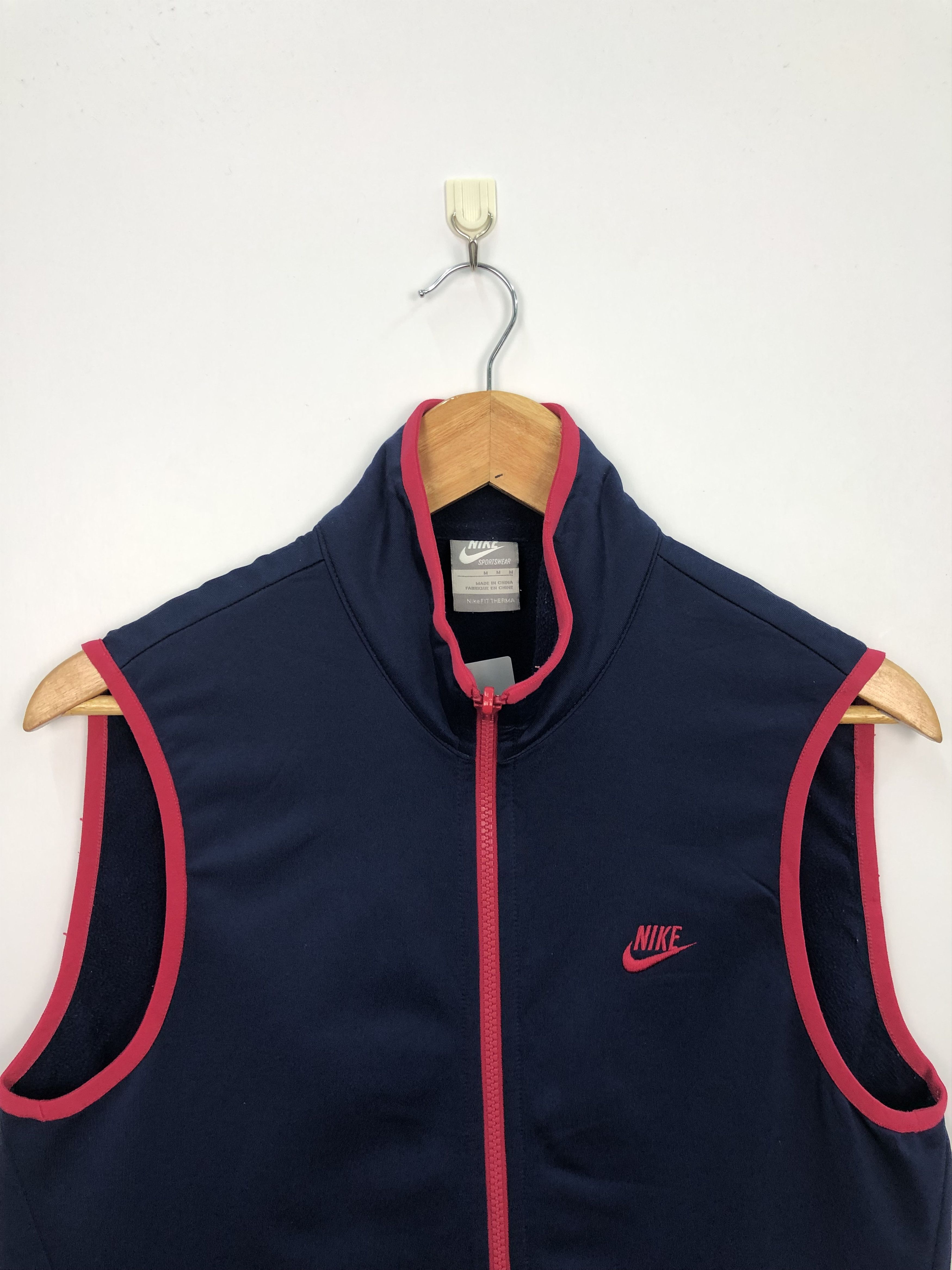 Nike Vintage Nike Zipper Up Vest J0214 Size 40S - 3 Thumbnail