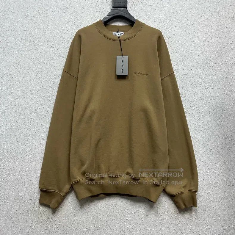 Balenciaga Balenciaga Double B Embroidery LOGO Wheat Colored Long Sle Size US XS / EU 42 / 0 - 1 Thumbnail