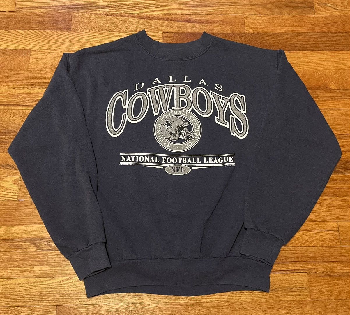NFL × Vintage Vintage Y2K Dallas Cowboys 2001 Mens Large NFL Sweatshirt Size US L / EU 52-54 / 3 - 1 Thumbnail
