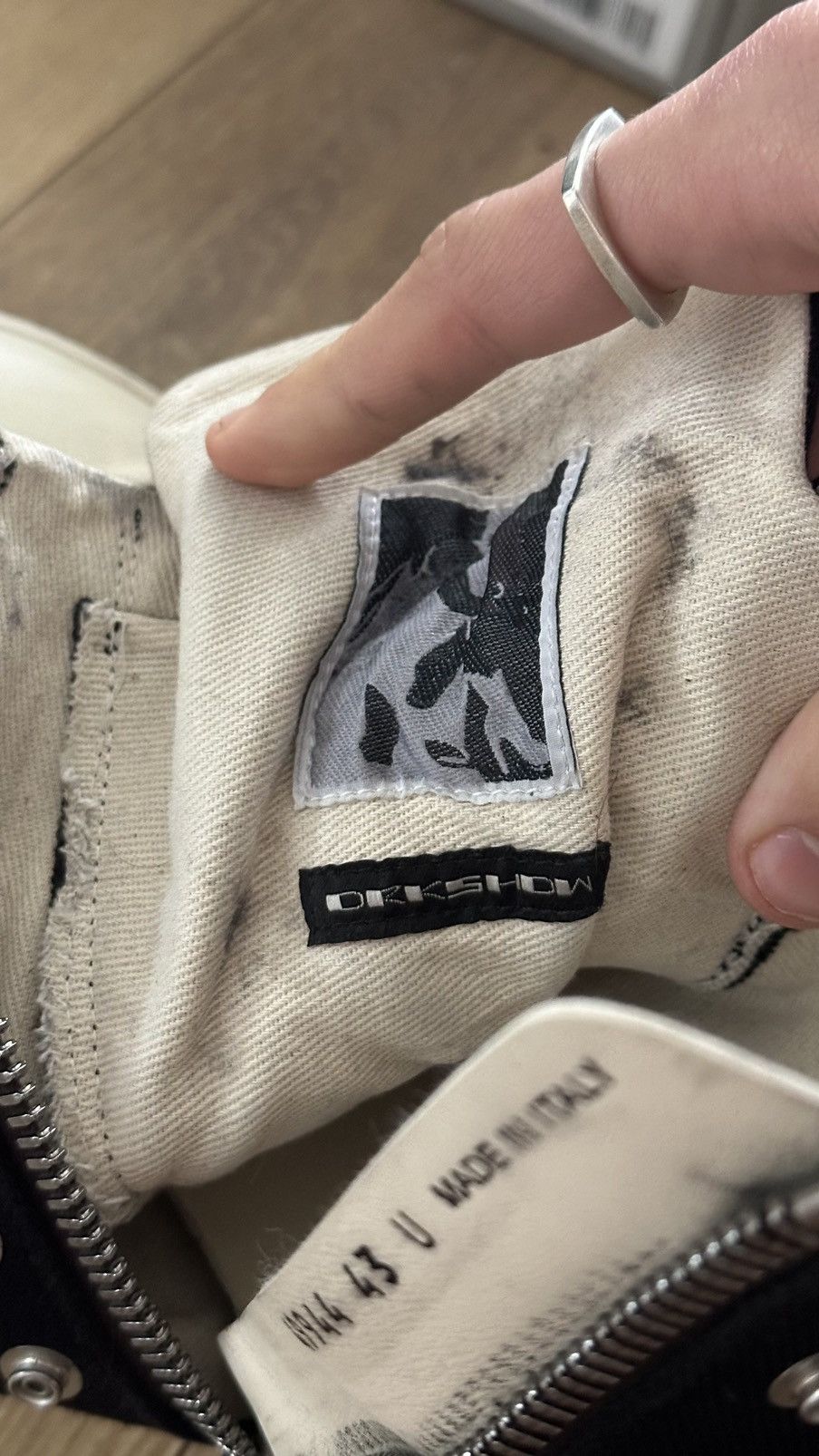 Rick Owens × Rick Owens Drkshdw AW23 Luxor High top Rivet Ramones Size US 9.5 / EU 42-43 - 12 Thumbnail