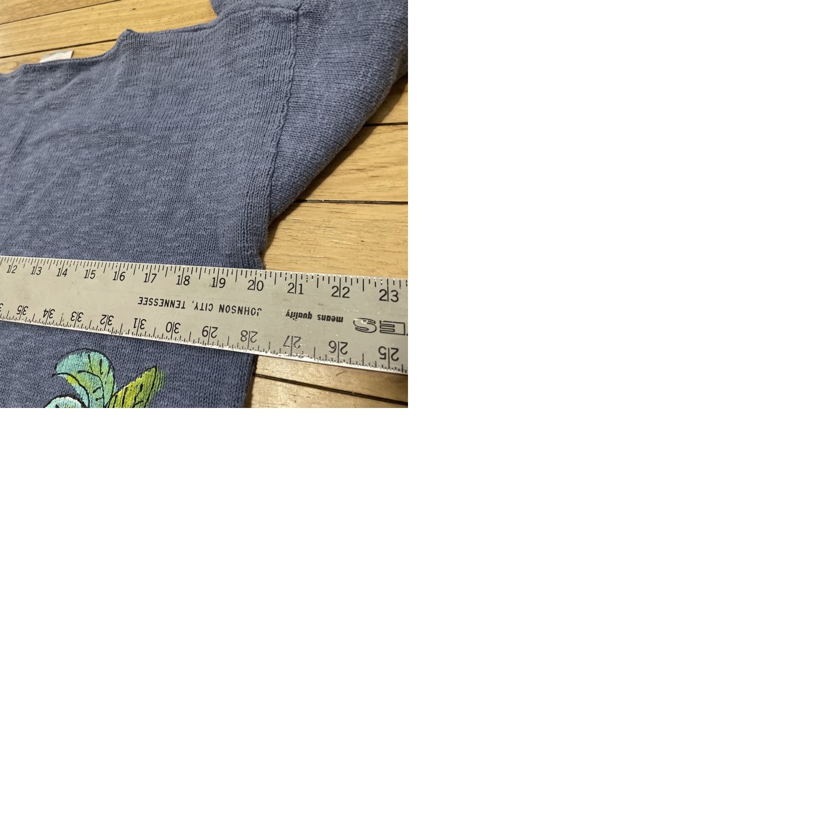 Vintage VINTAGE STICKCHICS Crop Knit Sweater Women One Size Made USA Hand Painted Palm Tree Isle Size ONE SIZE - 11 Thumbnail