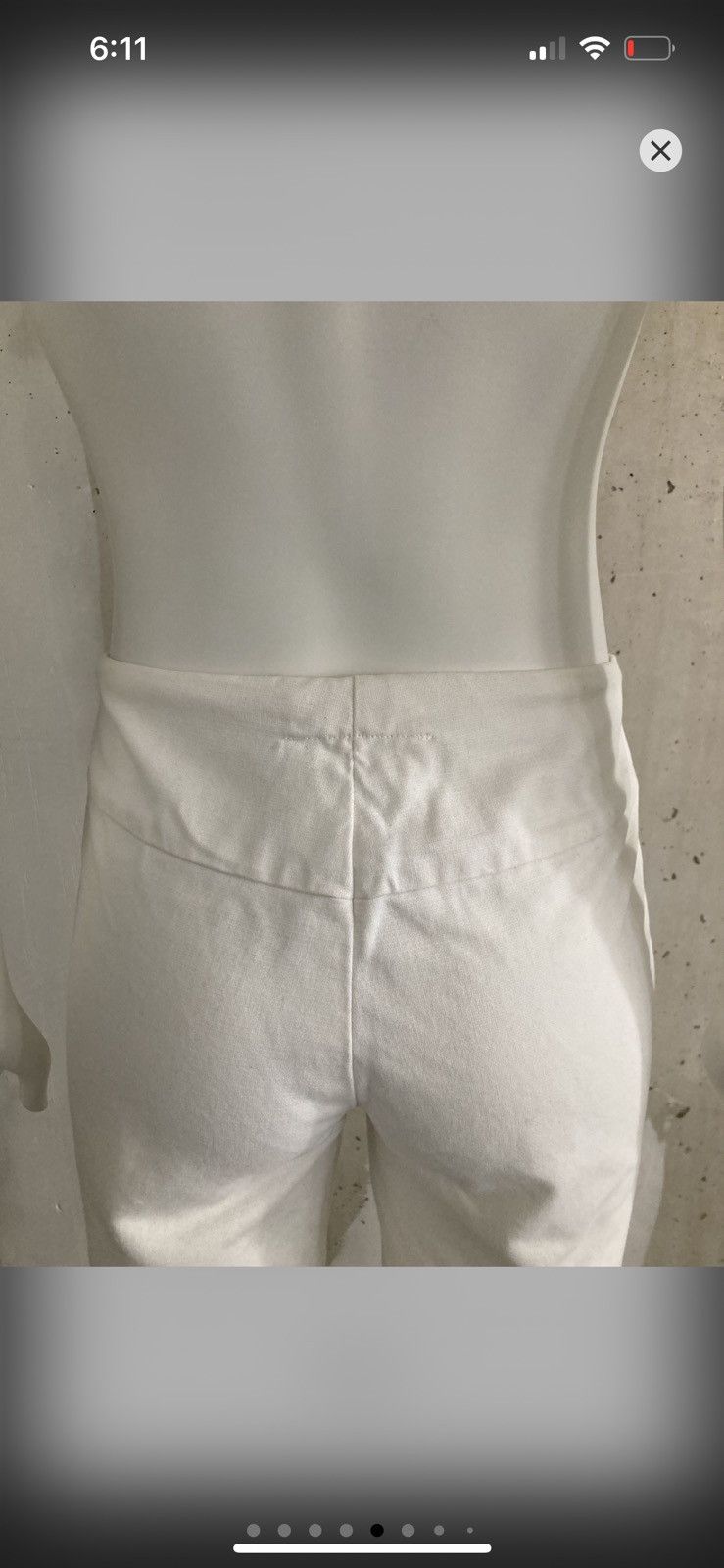 Maison Margiela F/W 1999 Line 6 Waistless White Pants Size 26" / US 2 / IT 38 - 5 Thumbnail