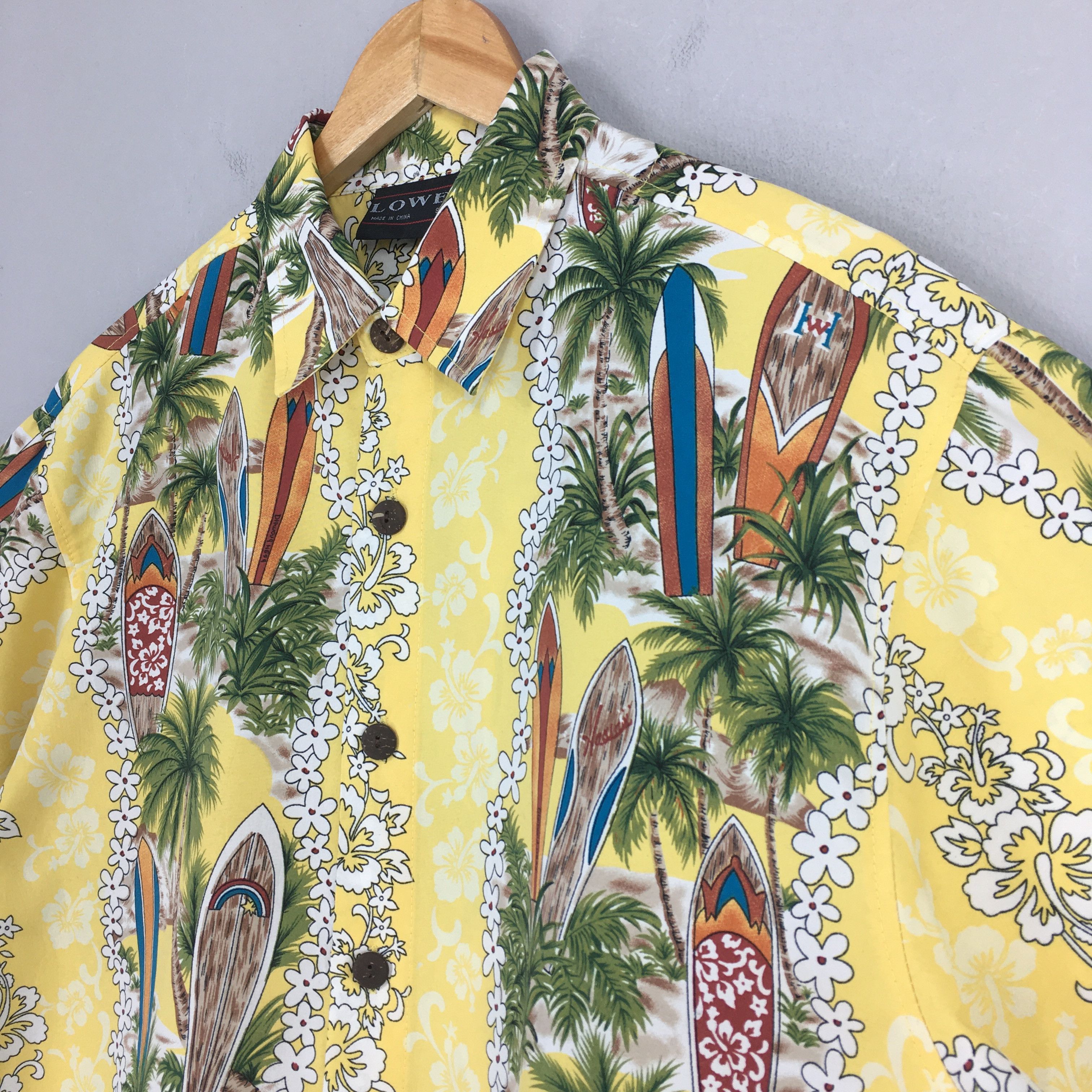 Vintage Vintage Lowes Hawaiian Coconut Tree Beach View Shirt M Size US M / EU 48-50 / 2 - 3 Thumbnail