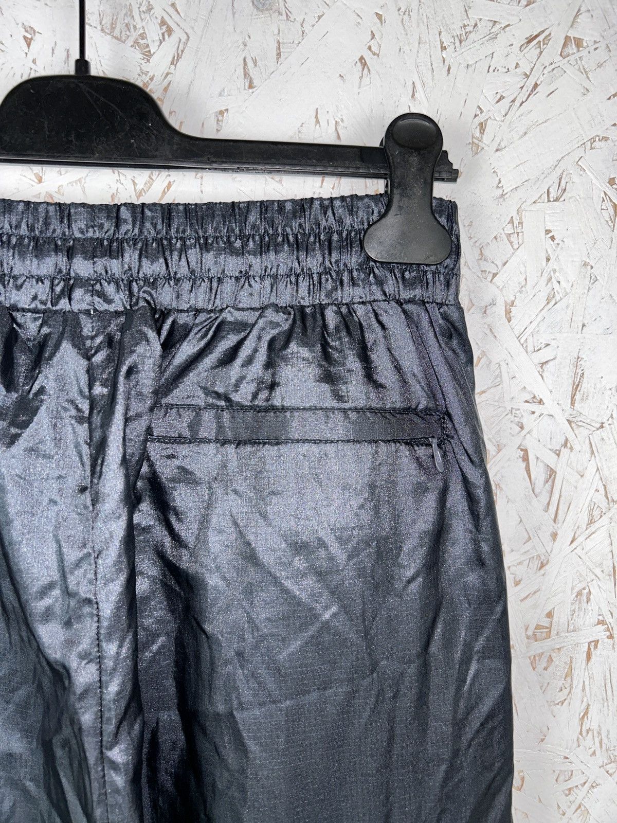 Nike 80s Vintage Nike Shiny Nylon Tracksuit Pants In Dark Grey Size US 34 / EU 50 - 6 Thumbnail