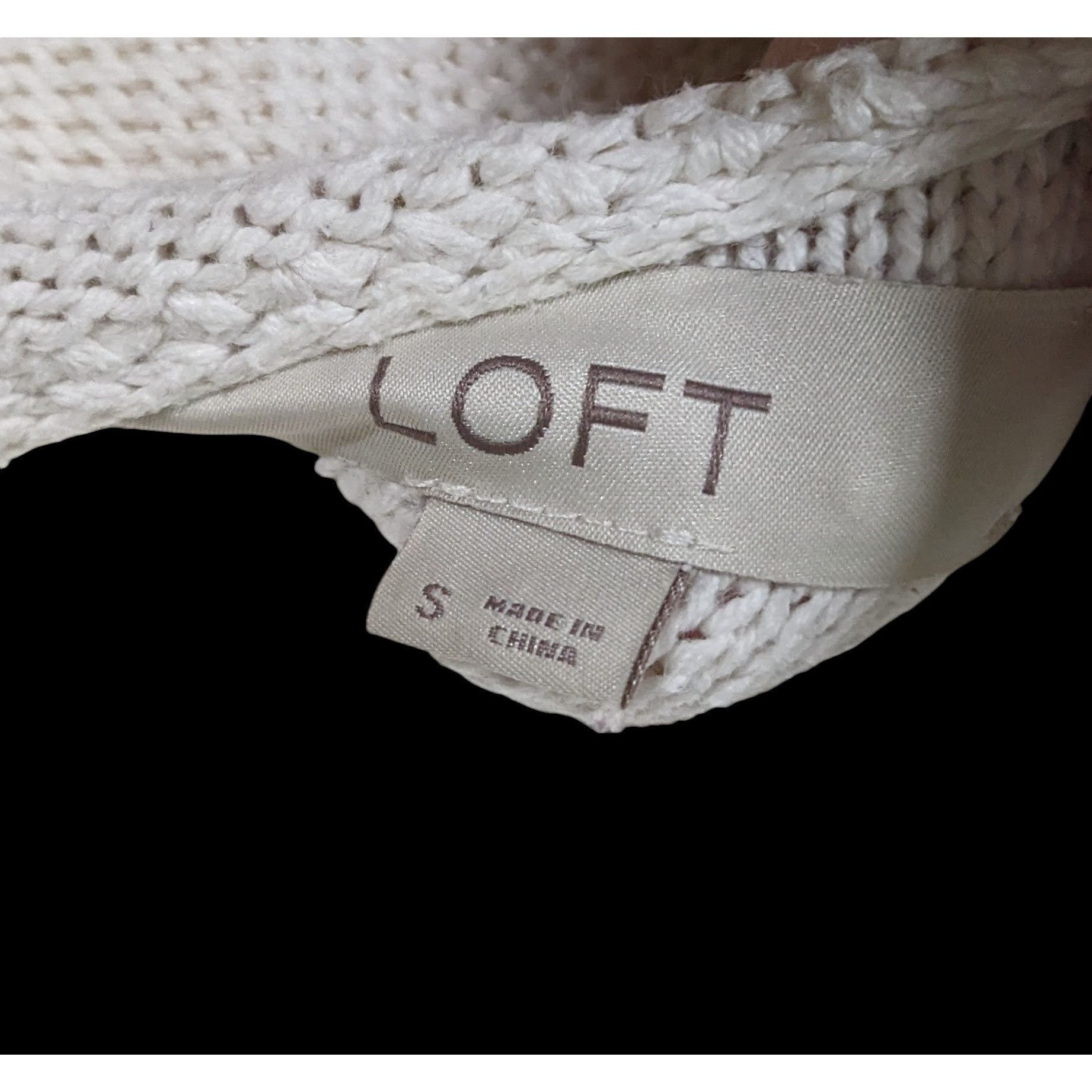 Loft Vintage Coquette White Loft Ruffle Sleeve Sweater Size S / US 4 / IT 40 - 3 Thumbnail