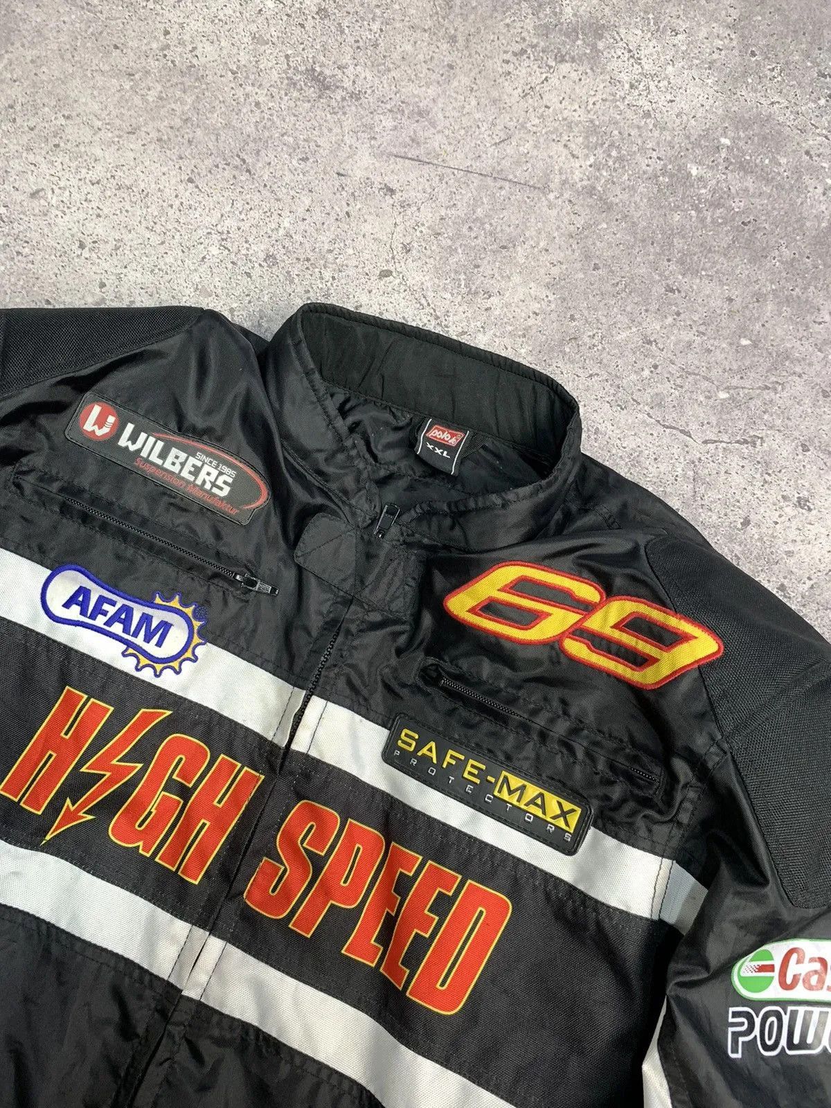 Japanese Brand × Vintage Vintage Leather jacket Hight Speed bomber nylon nascar Size US XL / EU 56 / 4 - 9 Thumbnail