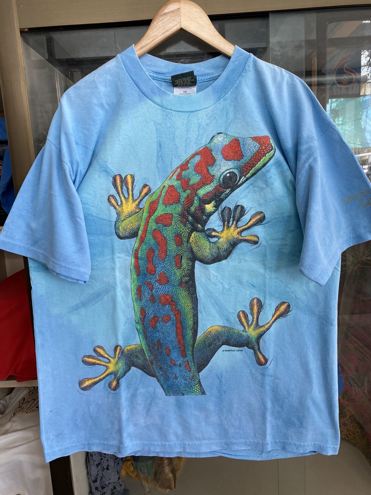 Habitat × Vintage Vintage Habitat Leopard Gecko Tie Dye Shirt Size US XL / EU 56 / 4 - 1 Thumbnail