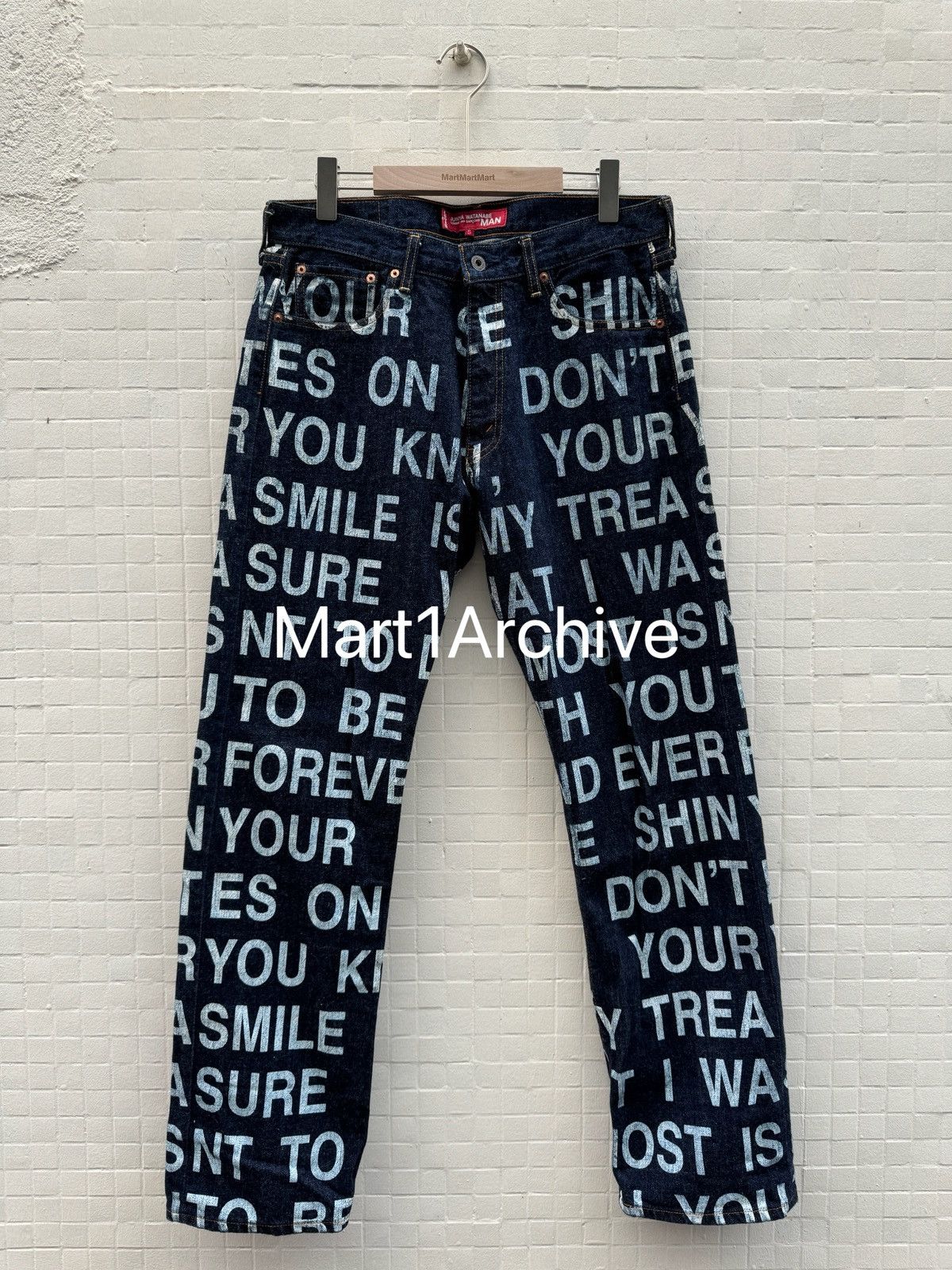 Junya Watanabe Junya Watanabe × Comme des Garçons × Levi’s 02SS “Poem”denim Size US 32 / EU 48 - 1 Thumbnail