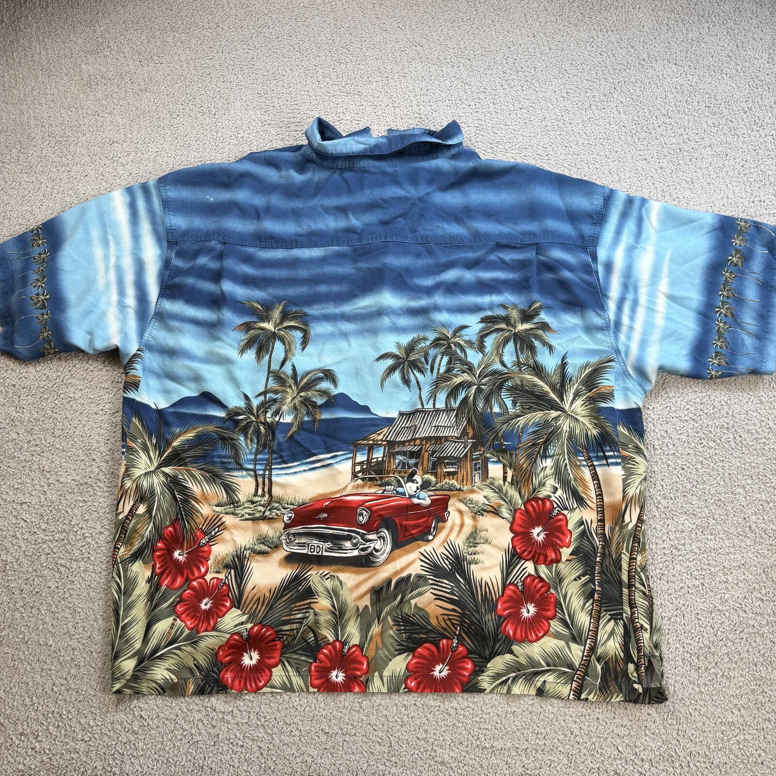 Big Dogs Vintage Big Dogs Hawaiian Rayon Shirt 5X Y2K AOP Button Up Size US XXL / EU 58 / 5 - 2 Thumbnail