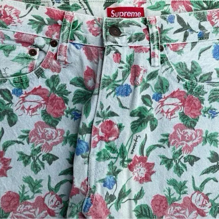 Levi's × Supreme Supreme Levi's Roses 505 Jeans SS16 Size US 30 / EU 46 - 3 Thumbnail