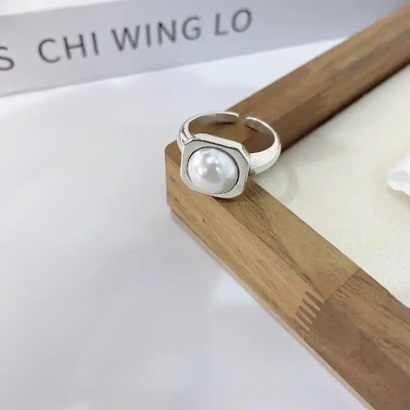 Jewelry Trend Opal Stone Adjustable Ring Size ONE SIZE - 2 Thumbnail