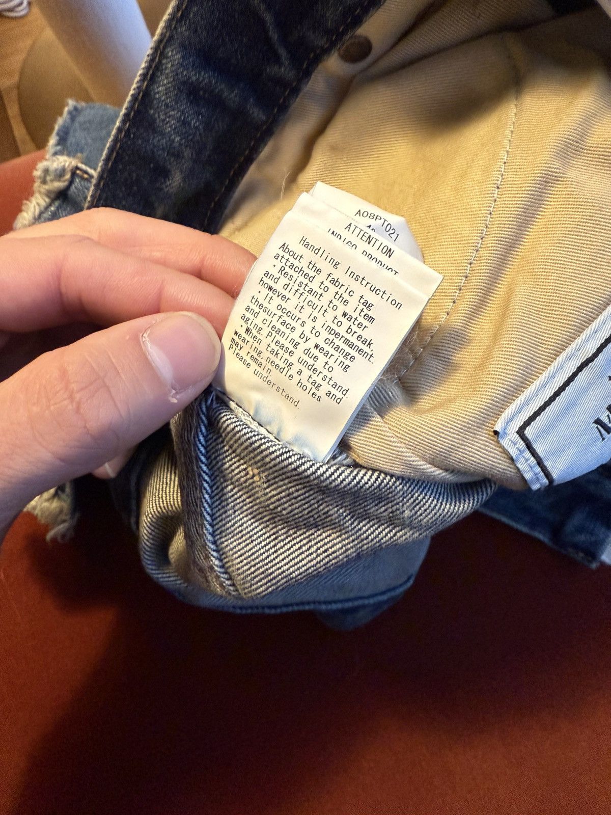 Maison MIHARA YASUHIRO Maison Mihara Yasuhiro Indigo Slide Denim Size US 31 - 12 Thumbnail