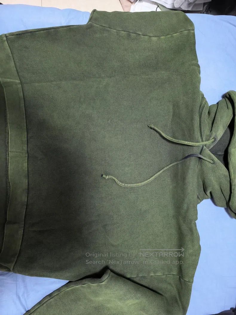 Acne Studios Acne Studios Crystal Wash Distressed Hoodie, Green Size US XL / EU 56 / 4 - 3 Thumbnail