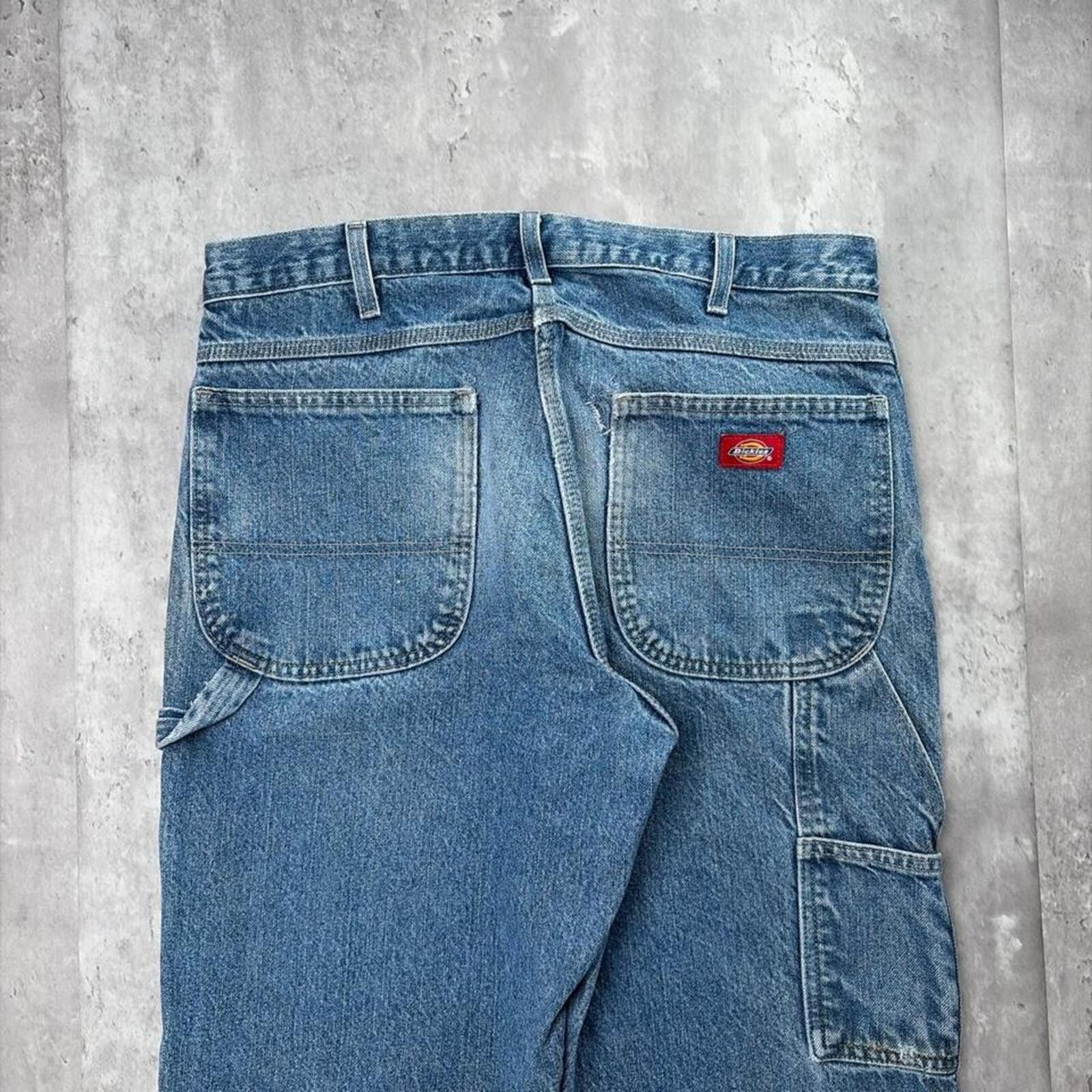 Dickies Y2K Dickies Grunge Baggy Distressed Carpenter Denim Jeans Size US 34 / EU 50 - 3 Thumbnail