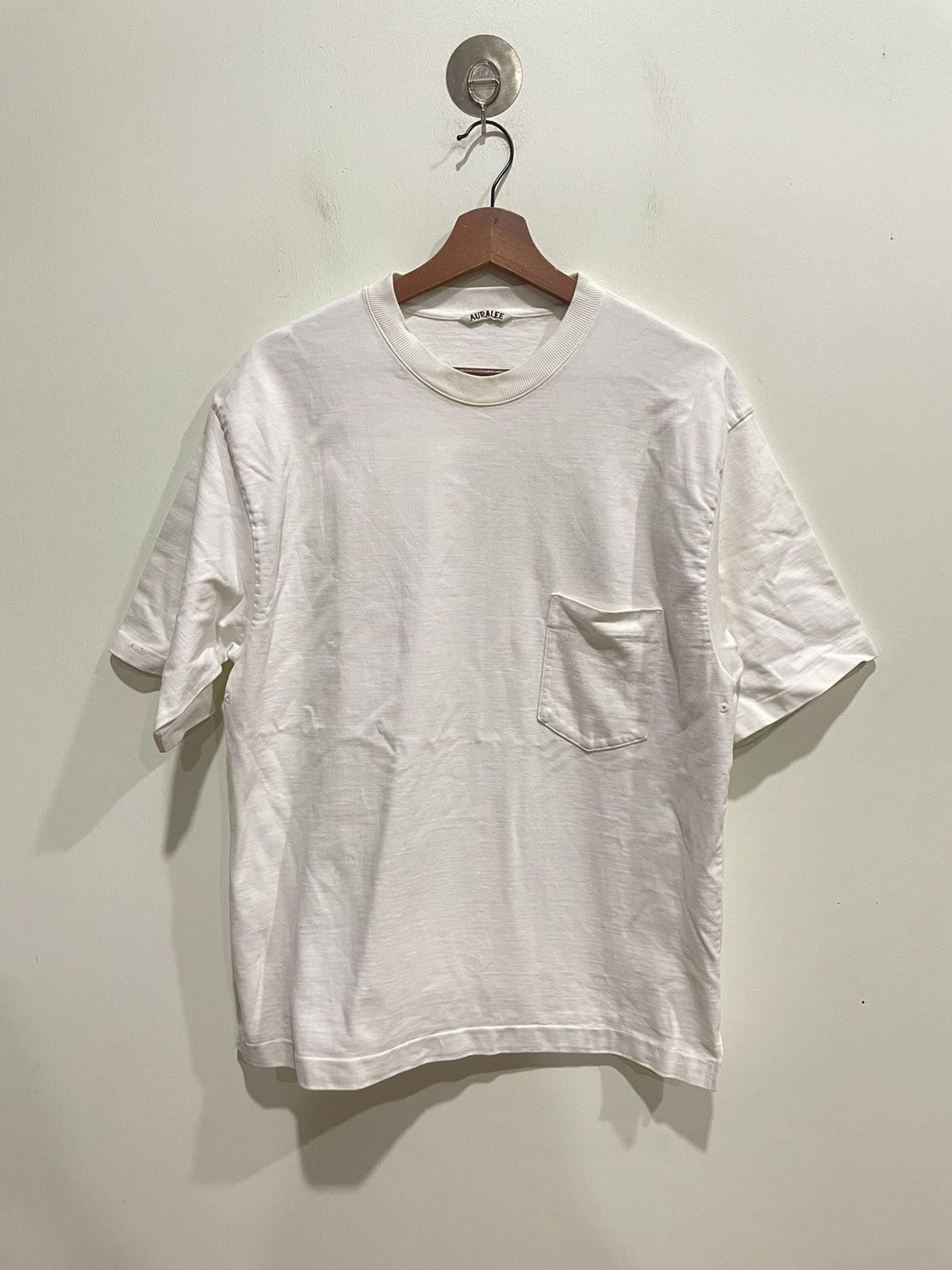 Auralee Auralee White Pocketed Tshirt Size XL / US 12-14 / IT 48-50 - 1 Thumbnail