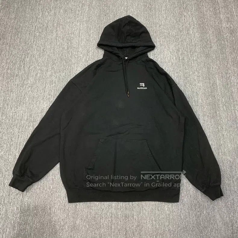 Balenciaga Balenciaga Black Double Hook Hoodie Size US S / EU 44-46 / 1 - 1 Thumbnail