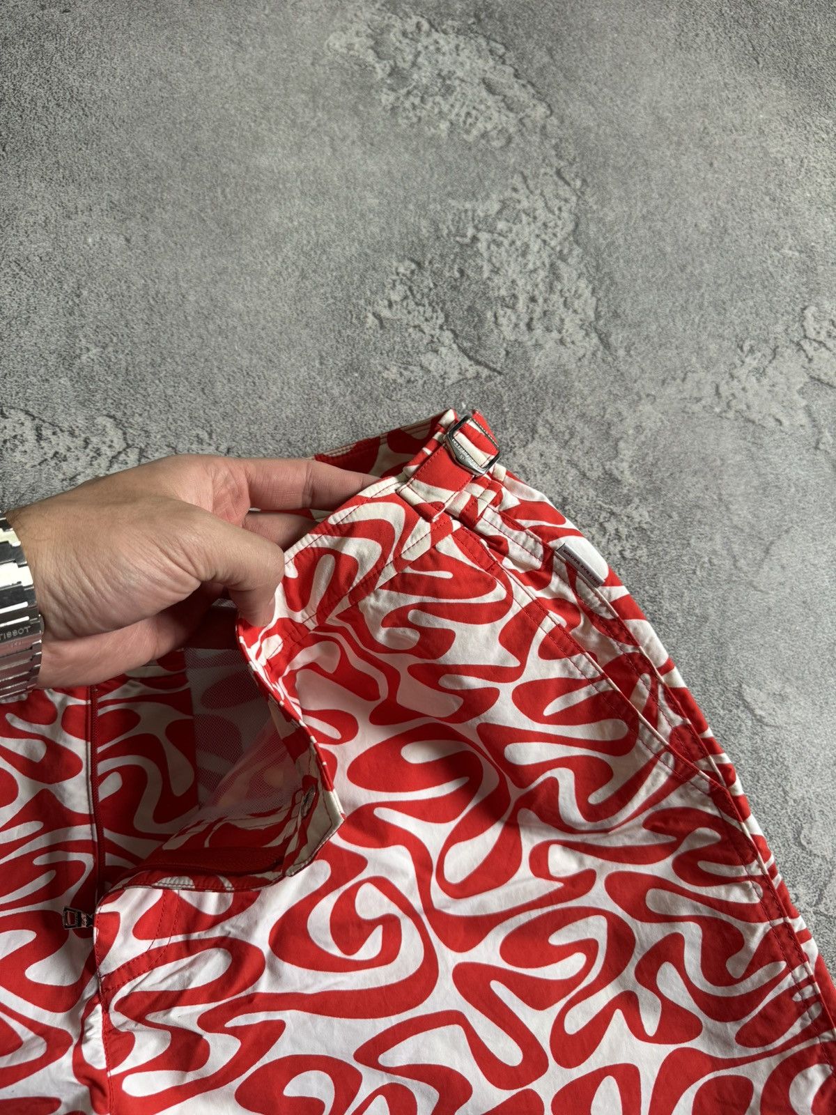 Orlebar Brown Orlebar Brown Bulldog Swim Shorts Sz 38 Abstract Swirl Print Size US 38 / EU 54 - 5 Thumbnail