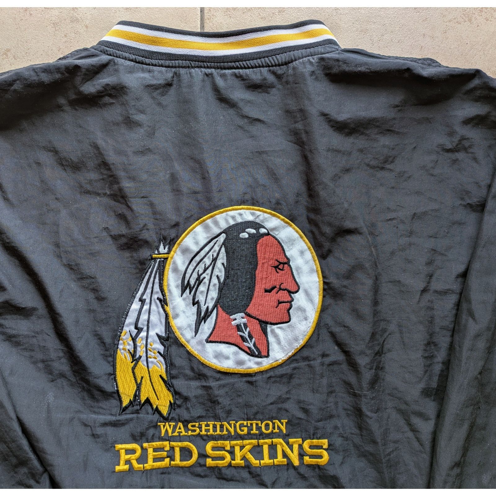 NFL × Starter Washington Redskins 90s STARTER Pullover L black NFL Pro vtg Size US L / EU 52-54 / 3 - 3 Thumbnail