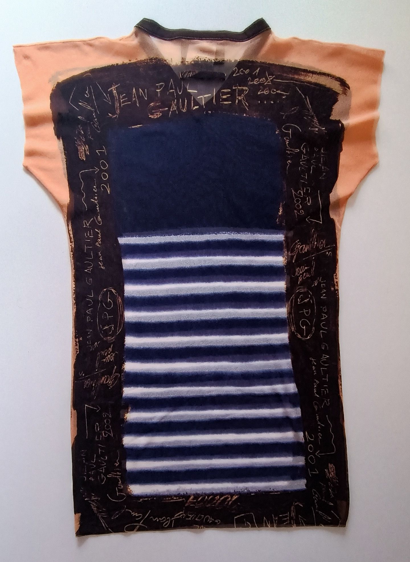 Jean Paul Gaultier SS2001- Graffiti and stripes long top Size US S / EU 44-46 / 1 - 22 Thumbnail