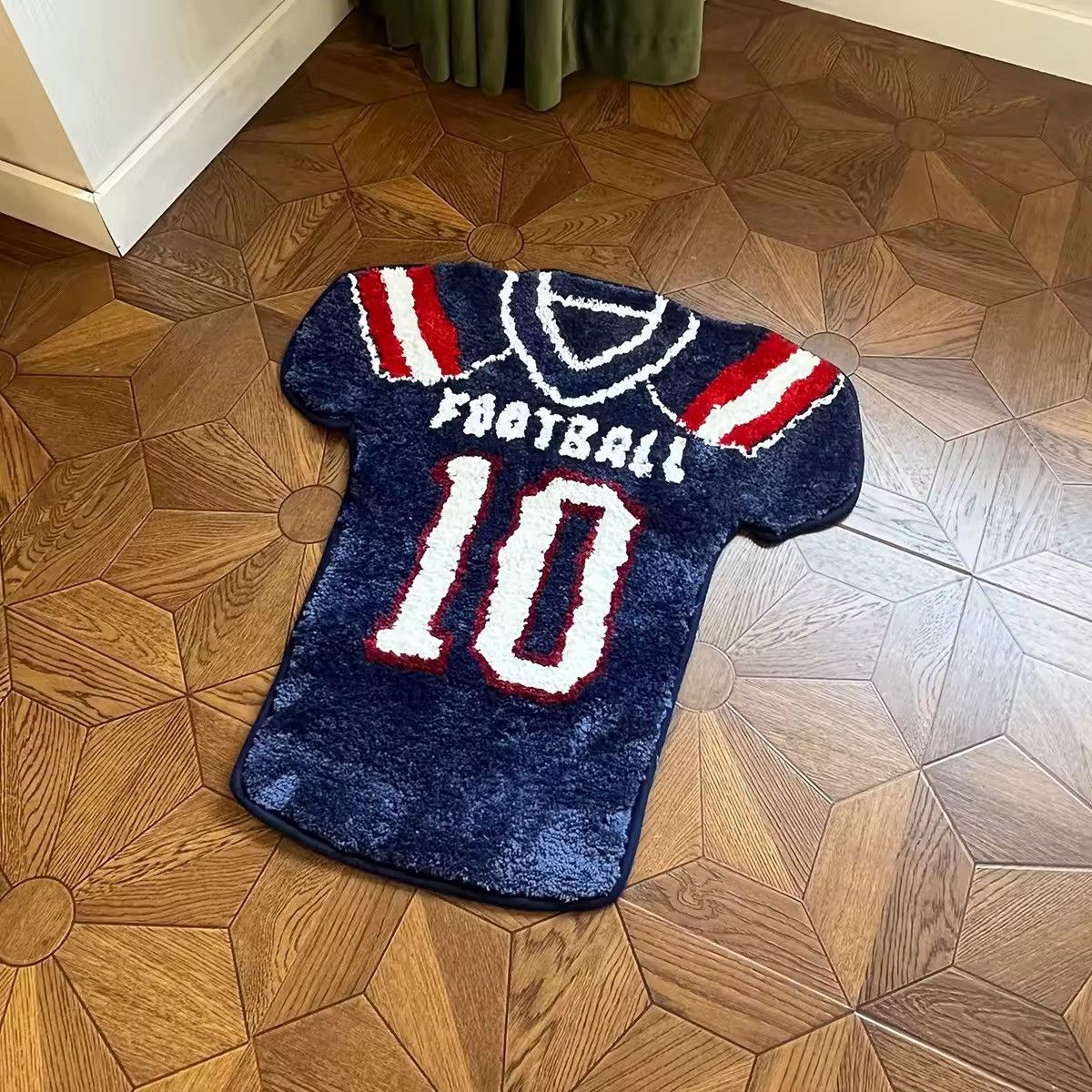 Other Handmade Custom Tufted Fluffy Football Rug Carpet Size ONE SIZE - 4 Thumbnail