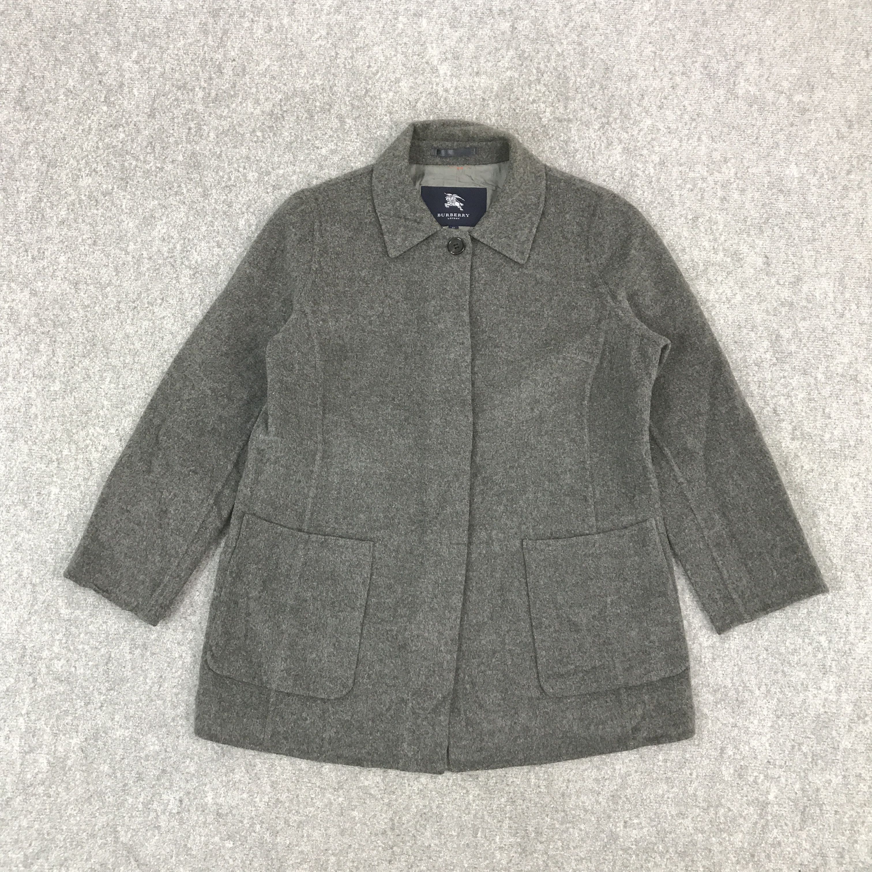 Burberry × Vintage BURBERRYS LONDON WOOL BUTTON JACKET Size US L / EU 52-54 / 3 - 1 Thumbnail