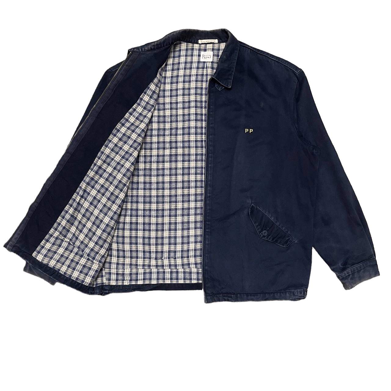 Japanese Brand Vintage Papas Indigo Jacket Size US L / EU 52-54 / 3 - 1 Thumbnail