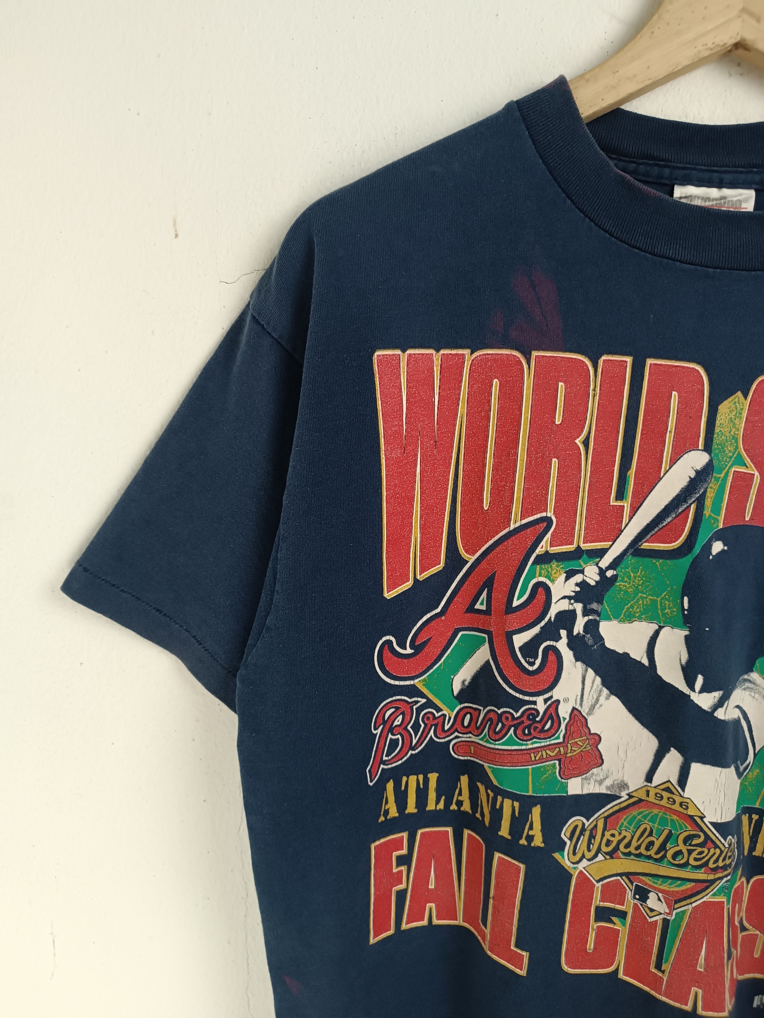 MLB VINTAGE 90'S WORLD SERIES BRAVES VS YANKEES VERY RARE MLB Size US L / EU 52-54 / 3 - 5 Thumbnail