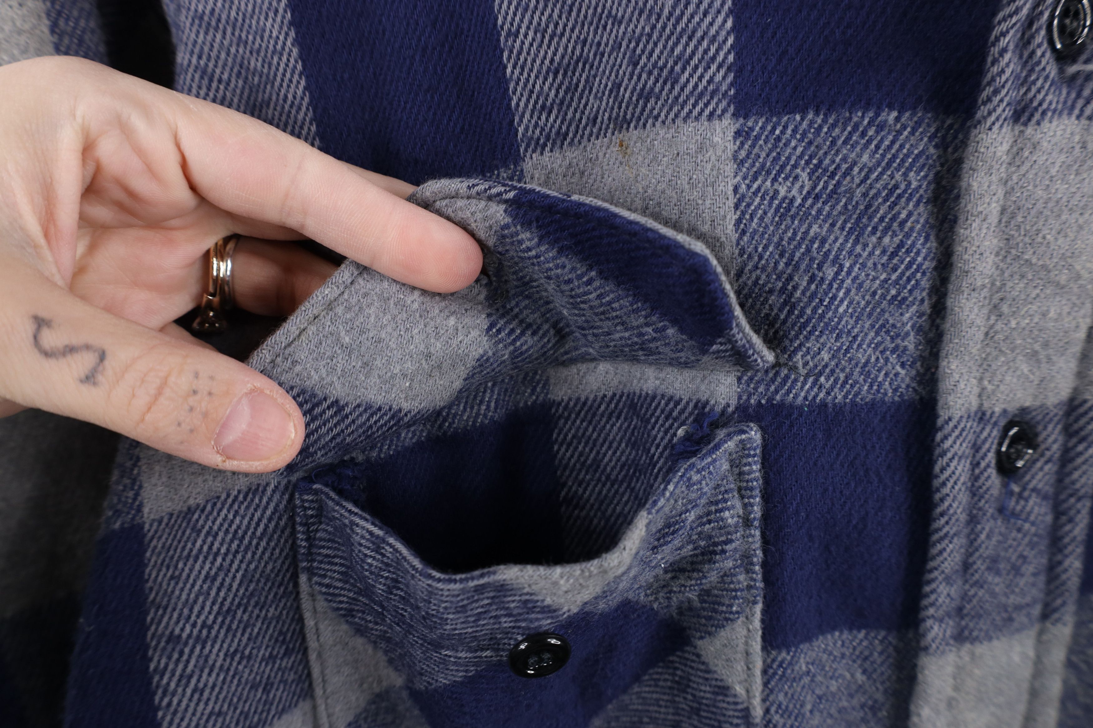 Vintage Vintage 90s Streetwear Flannel Button Shirt Jacket Jac USA Size US XXL / EU 58 / 5 - 10 Thumbnail