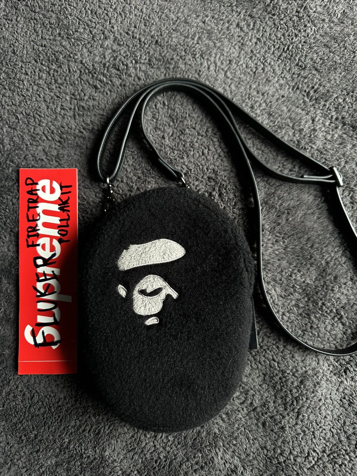 Bape Ape Head Faux Fur Mini Shoulder Bag Size ONE SIZE - 2 Thumbnail