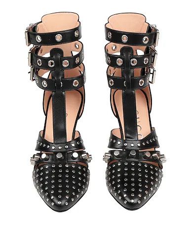 Gucci o1s1wg110225 Women's Studded Pumps in Black Size US 7 / IT 37 - 4 Thumbnail