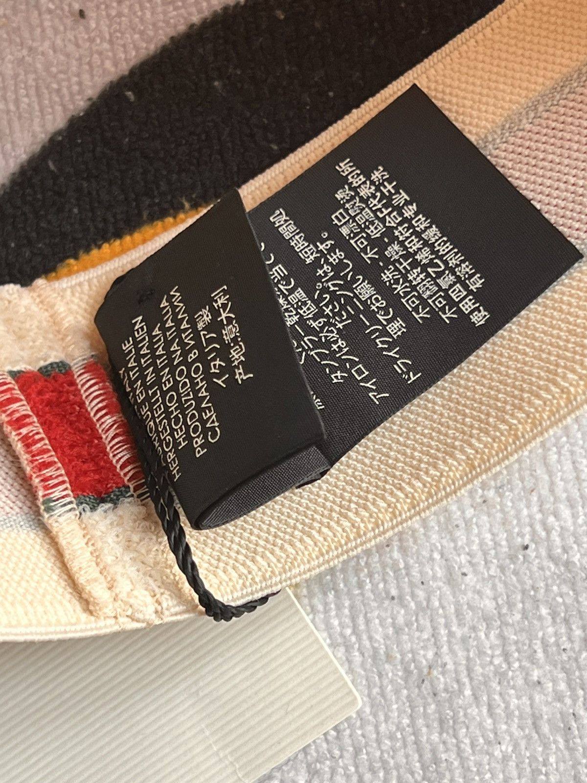Gucci Gucci Web Stripe Headband Ivory Green Red hat cap logo Size ONE SIZE - 22 Thumbnail